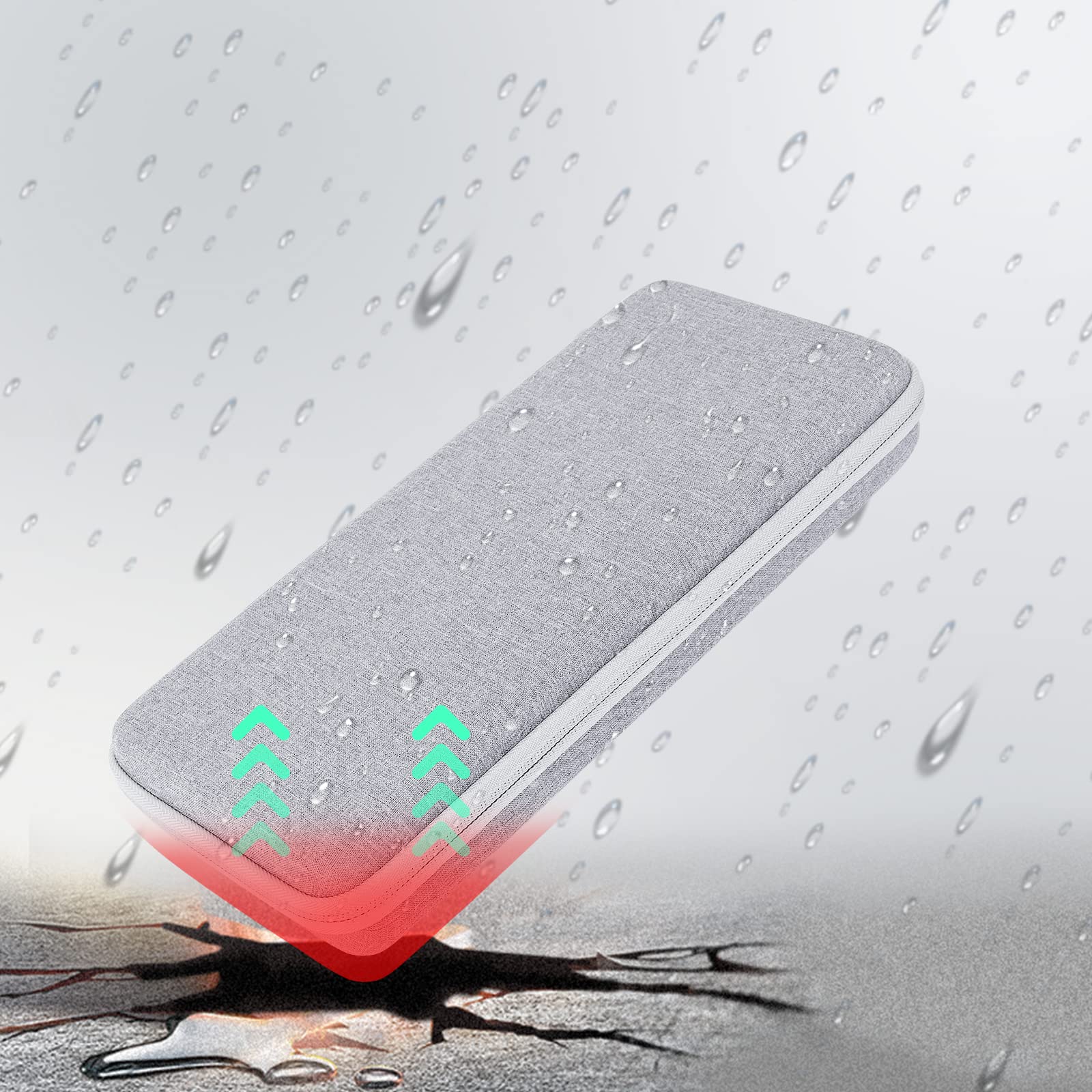 Co2Crea Hard Case Replacement For Mx Keys Mini Advanced Wireless Illuminated Keyboard (Case For Mx Keys Mini Keyboard, Pale Grey