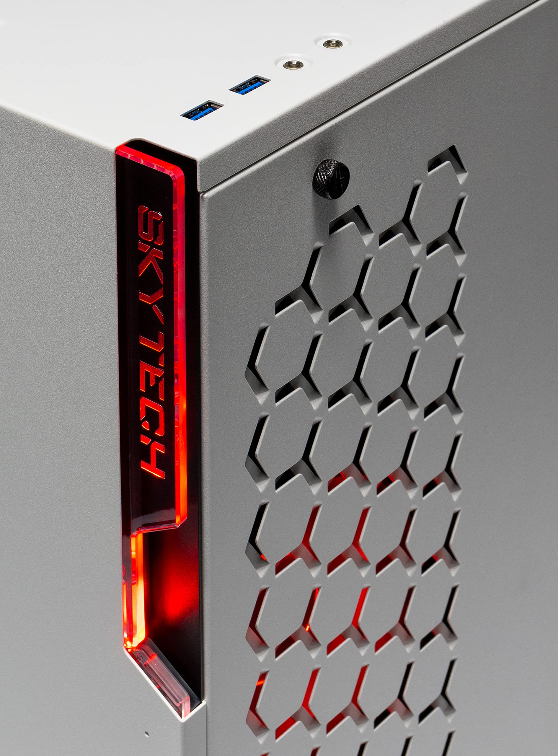 Skytech Gaming Shiva Gaming PC – Intel i7 12700F, RTX 3060, 16GB RAM, 1TB SSD, White, Model ST-SHIVA-0453-W