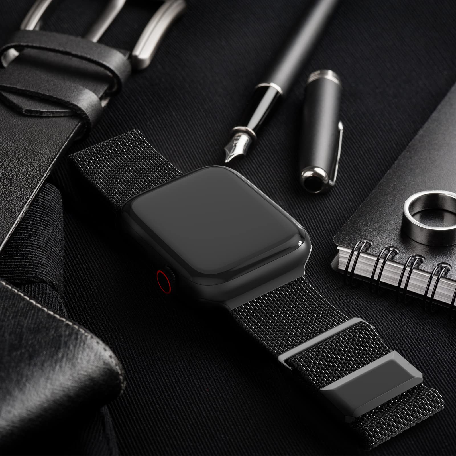 Epuly Compatible With Apple Watch Band 42Mm 44Mm 45Mm 49Mm 38Mm 40Mm 41Mm,Stainless Steel Mesh Loop Magnetic Clasp For Iwatch Ba