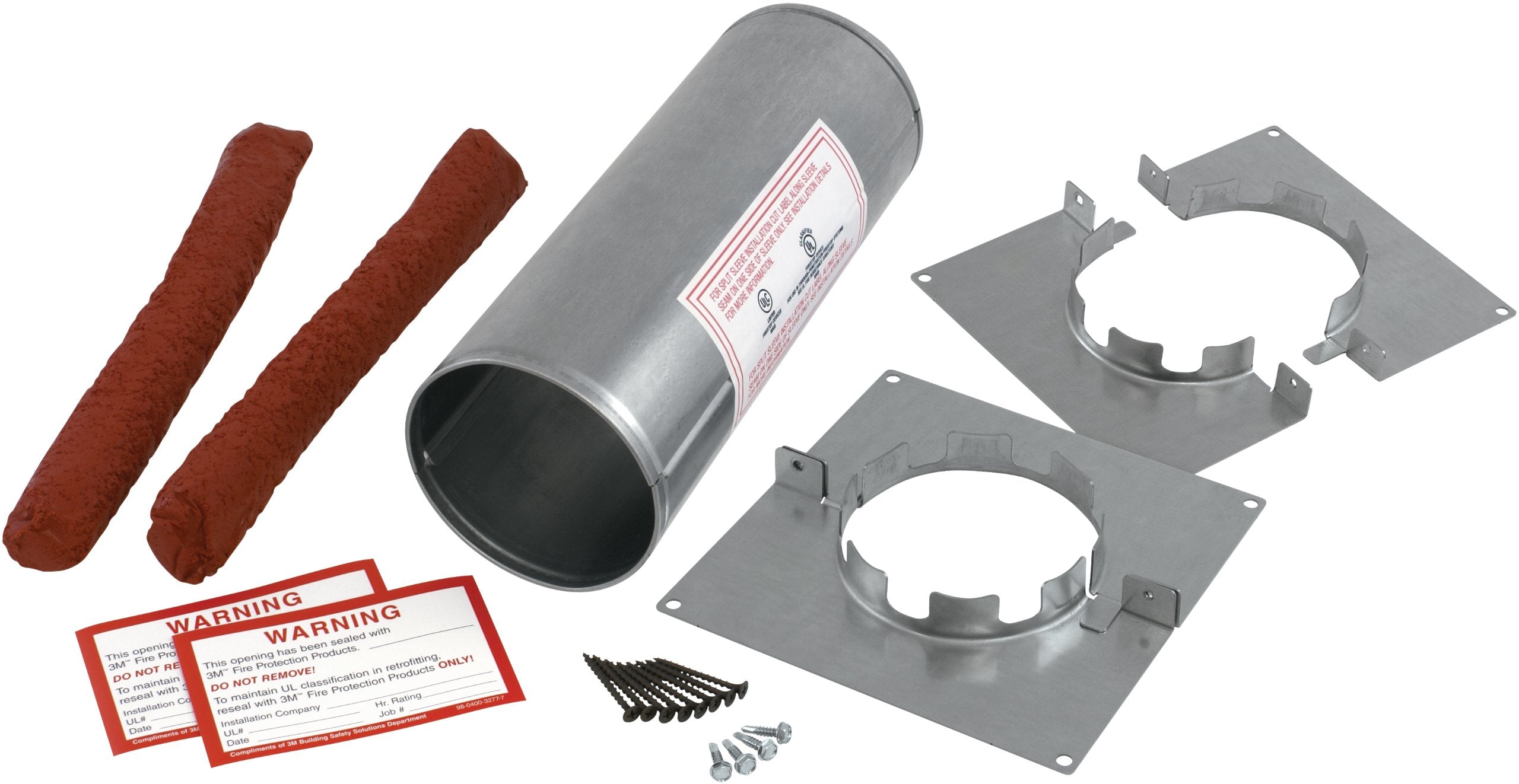 3M Fire Barrier Putty Sleeve Kit Dt 400, 4 In Round, 1/Case