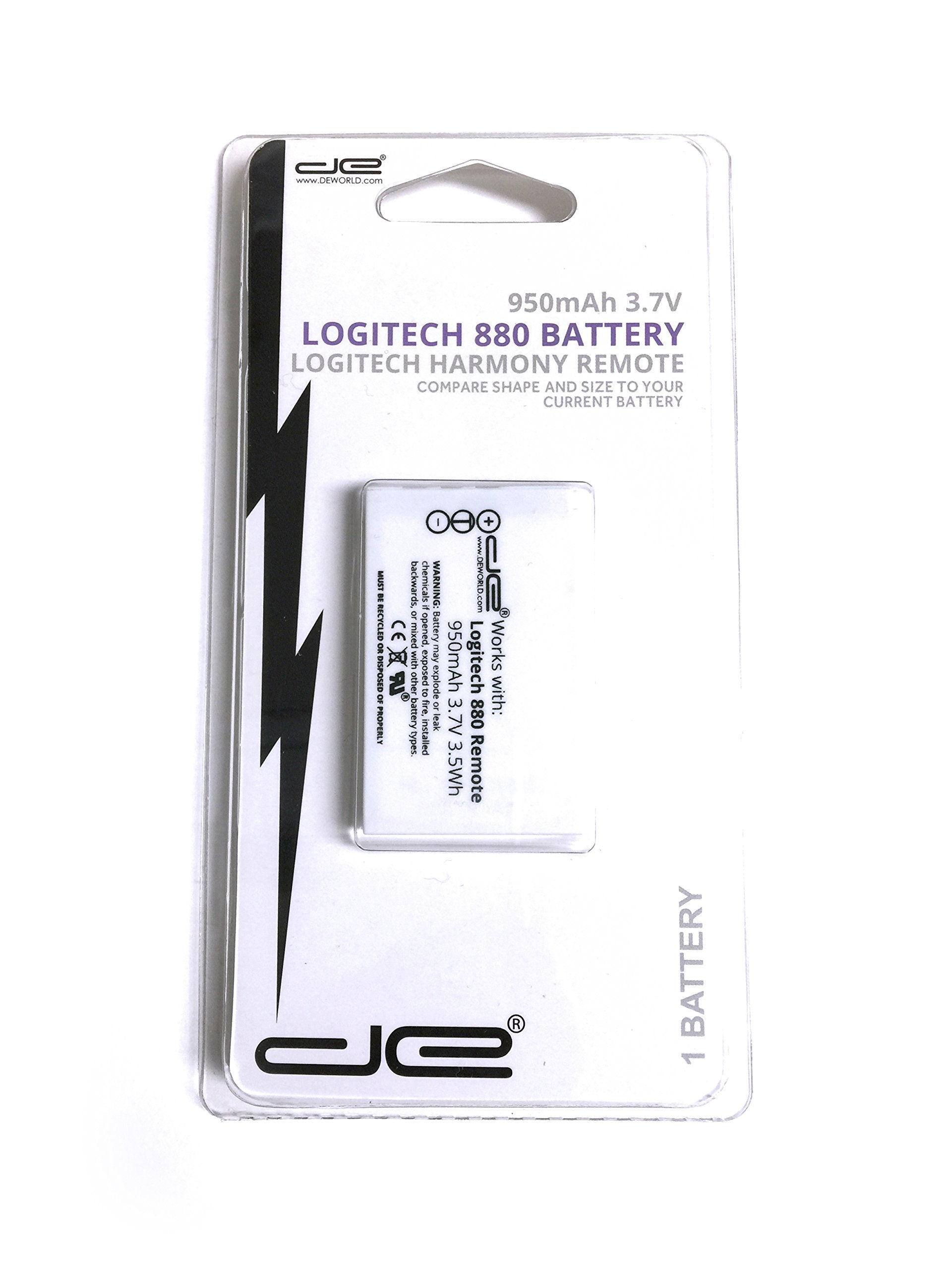 Logitech Harmony Remote Control Replacement Rechargeable Battery   Harmony One, Harmony One Advanced, Harmony 720, 850, 880, H88