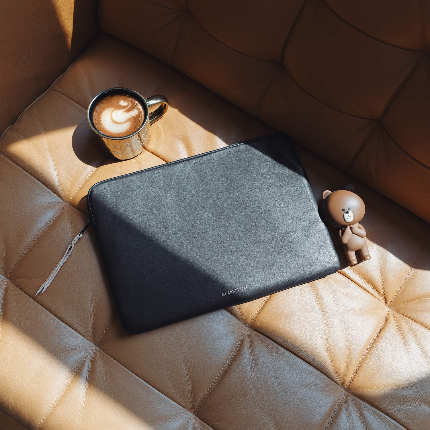 Comfyable Tablet Sleeve Compatible For Ipad Pro 12.9 Inch M2 2022 M1 2021 2020 & Smart/Magic Keyboard With Pencil Holder   Pu Le