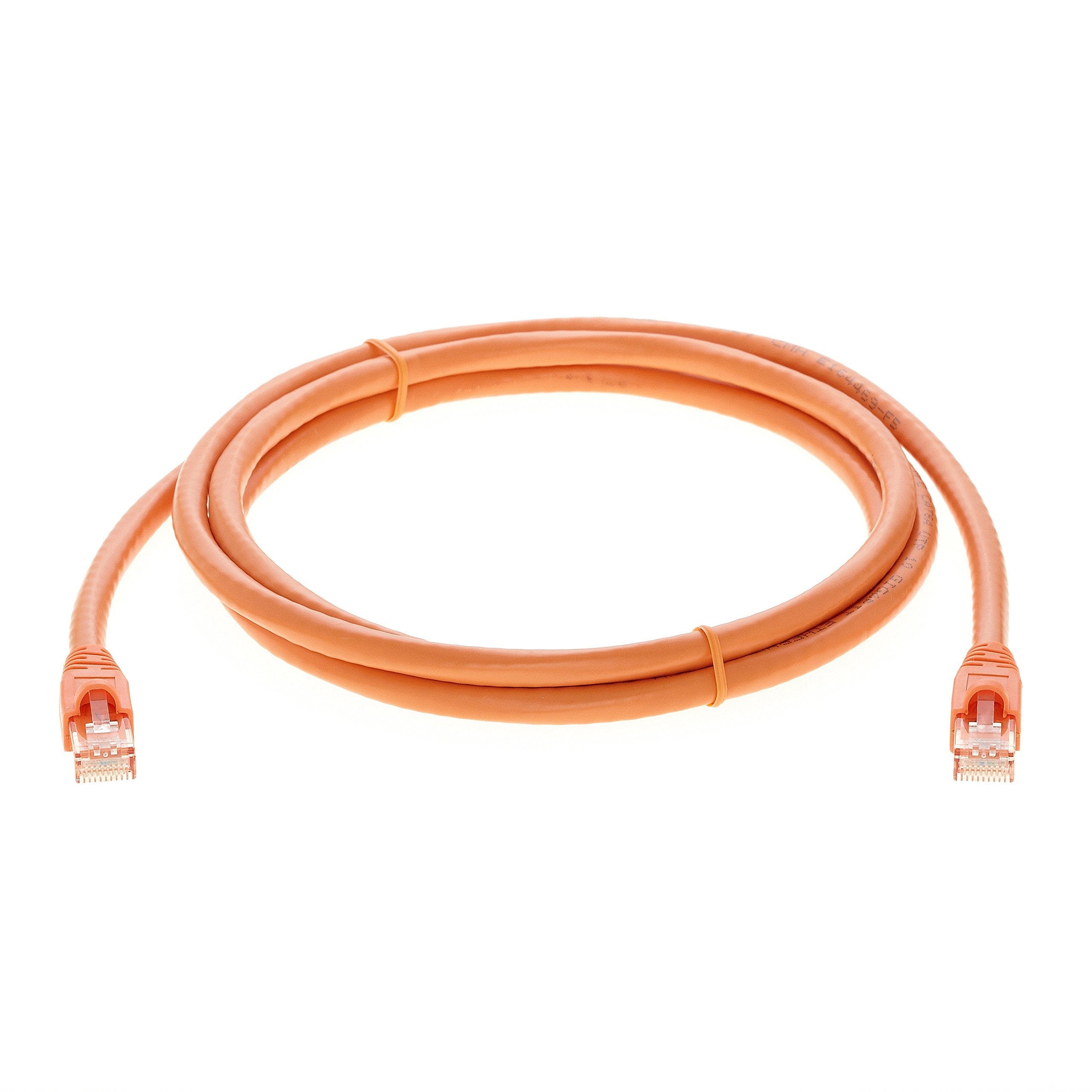 Installerparts Ethernet Cable Cat6A Cable Utp Booted 5 Ft   Orange   Professional Series   10Gigabit/Sec Network/High Speed Inte