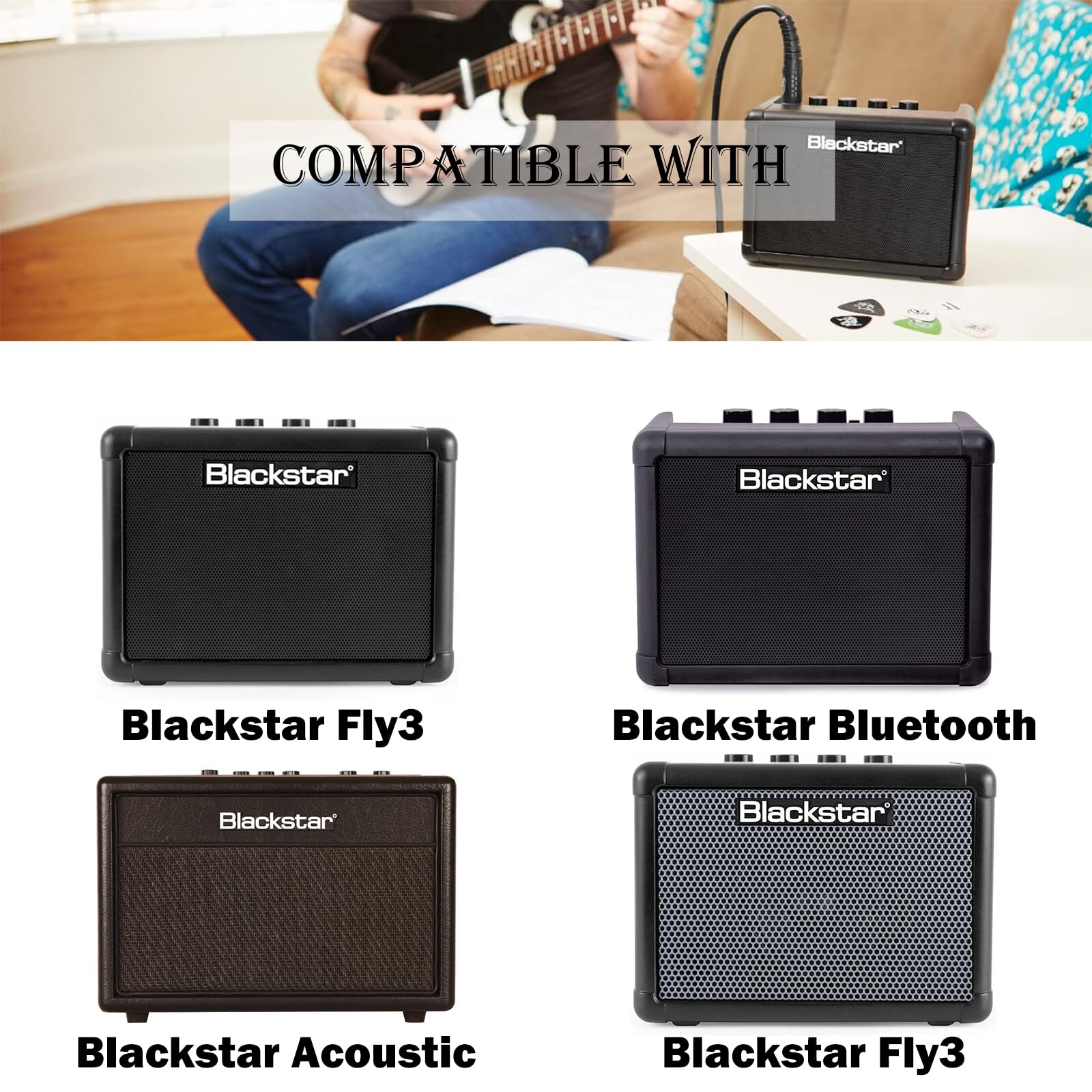 6.5V Power Adapter Replacement For Blackstar Fly 3 Power Cord Compatible With Blackstar Fly3 Psu1Fly Sw10 06501500 W Guitar Bass