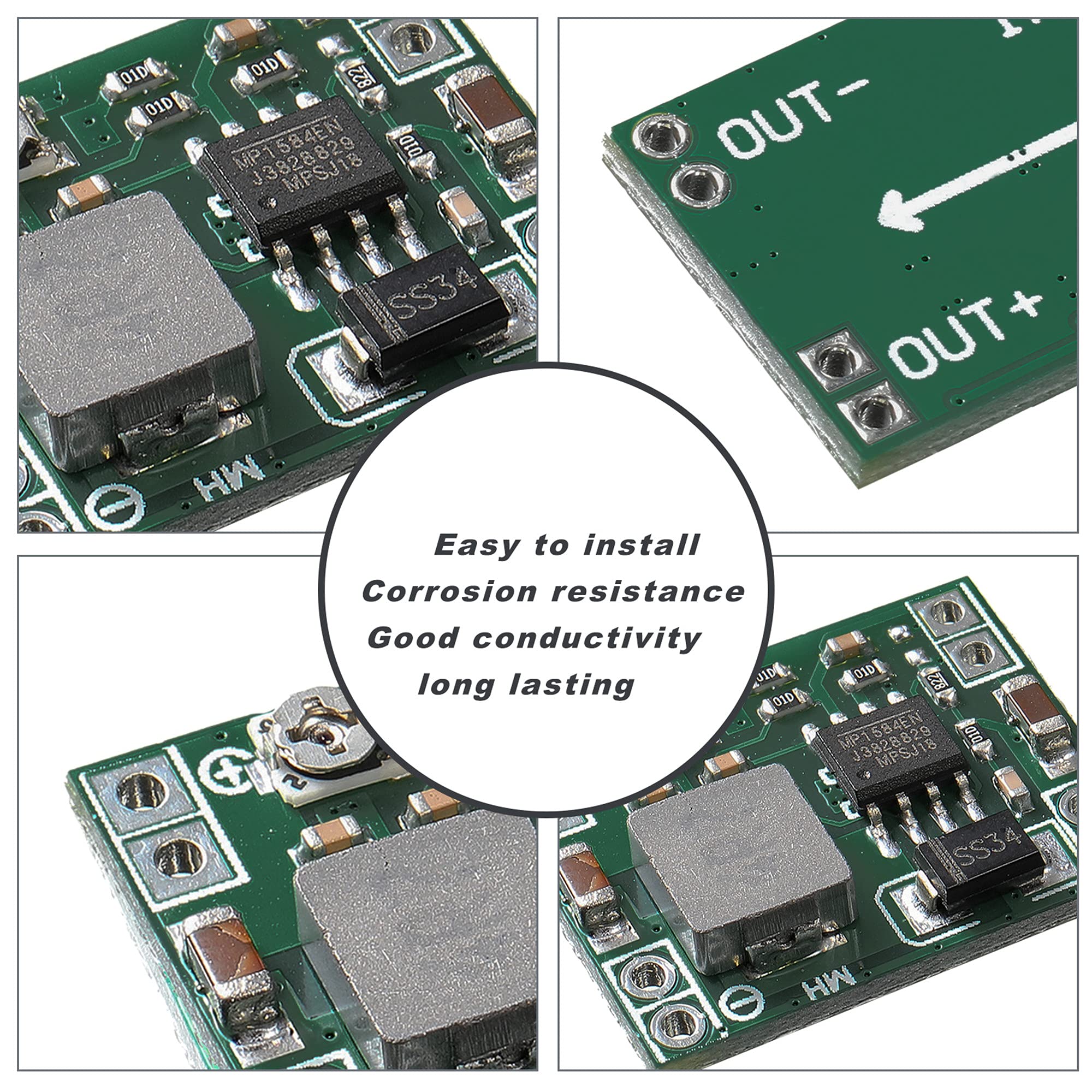 Eboot 6 Pack Mini Mp1584En Dc Dc Buck Converter Adjustable Power Supply Module 24V To 12V 9V 5V 3V