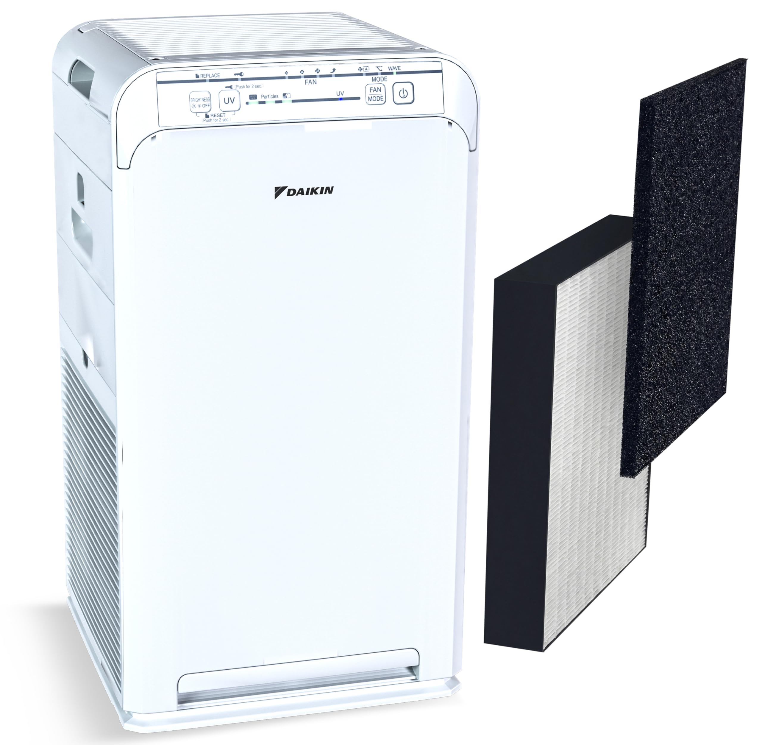 Daikin MCB50YSAU Room Air Purifier for Home, HEPA, Activated Carbon, Pre-Filter and UVC LED Light, Zero Ozone Product, CARB Cert