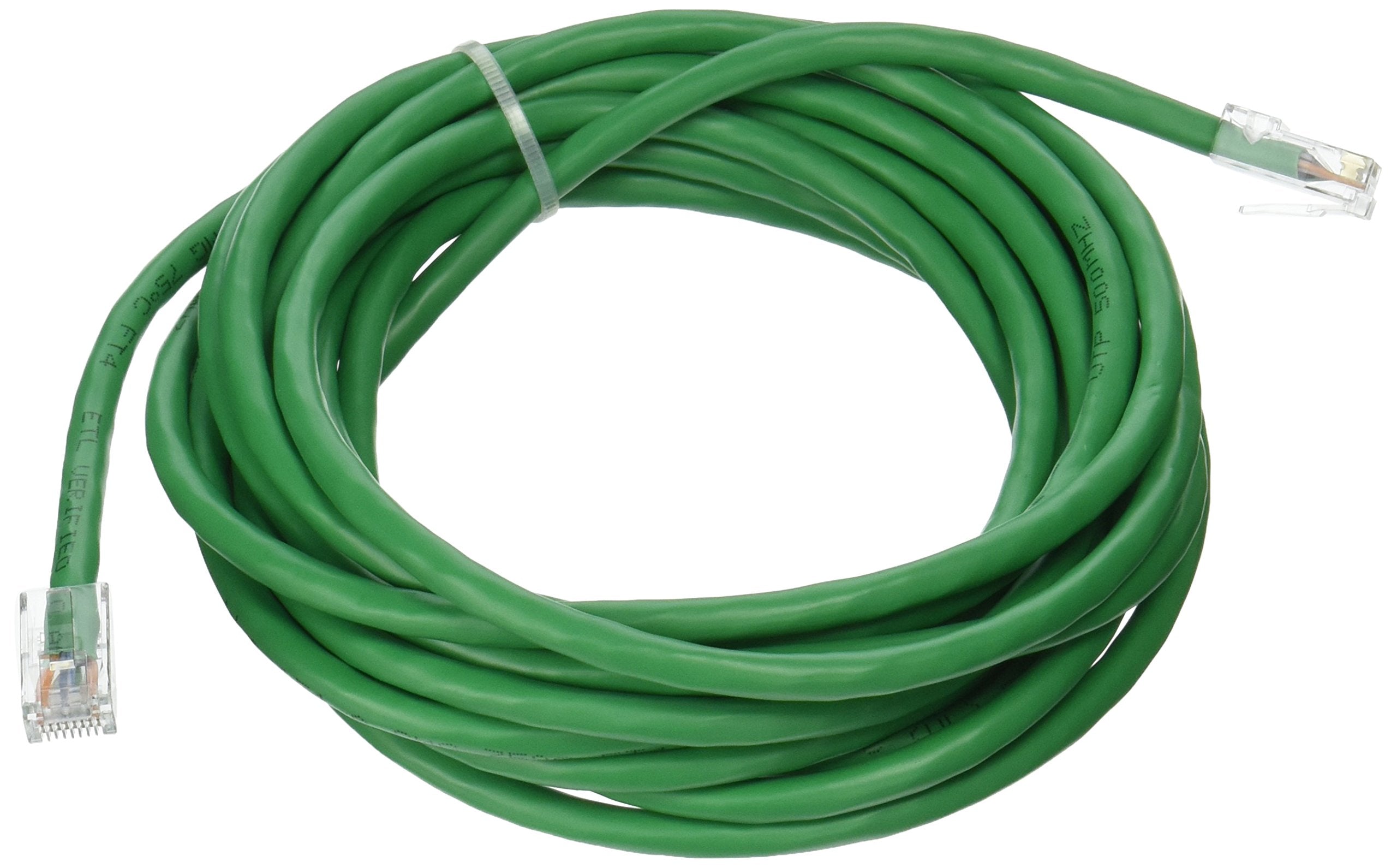 C2G 04139 Cat6 Cable   Non Booted Unshielded Ethernet Network Patch Cable, Green (15 Feet, 4.57 Meters)