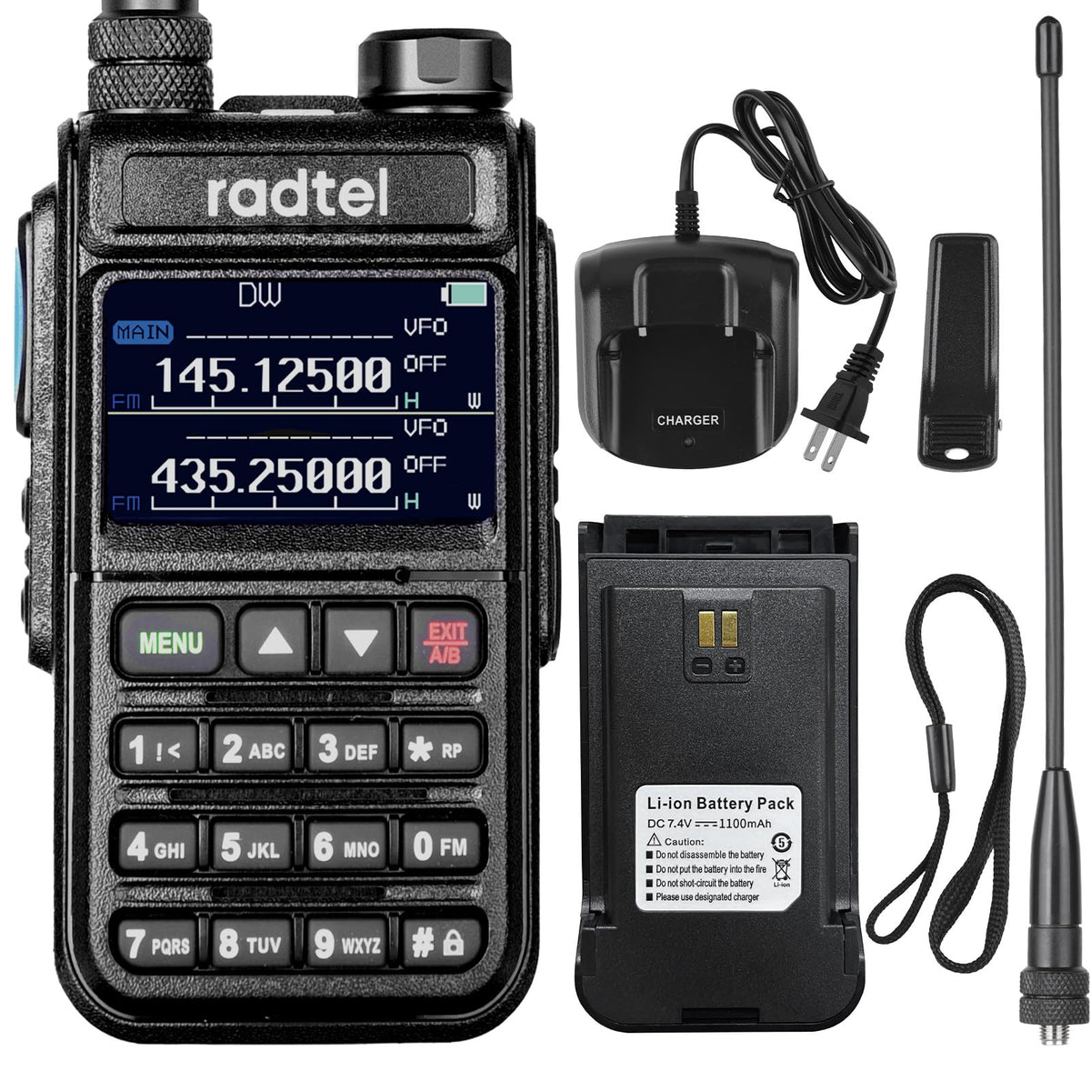 Radtel Rt 890 Ham Radio 999 Channels Full Band Long Range Handheld Walkie Talkie Am Air Band Radio Noaa 108 520Mhz Scanning Rece