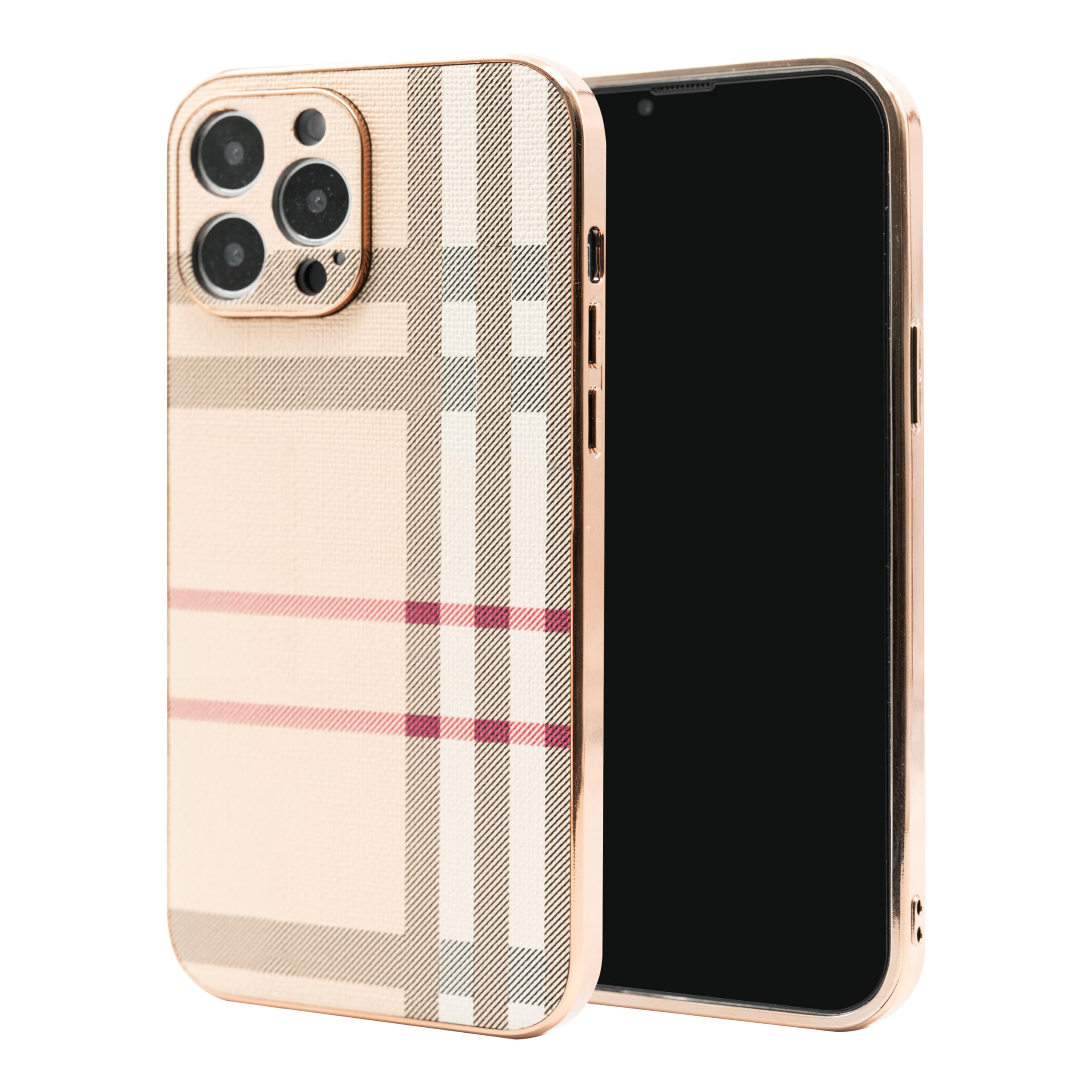 Linxuxie Phone Case For Apple Iphone 13 Pro Max, Fashion Designer Leather Phone Case, Soft Tpu Drop Protection Shockproof Protec