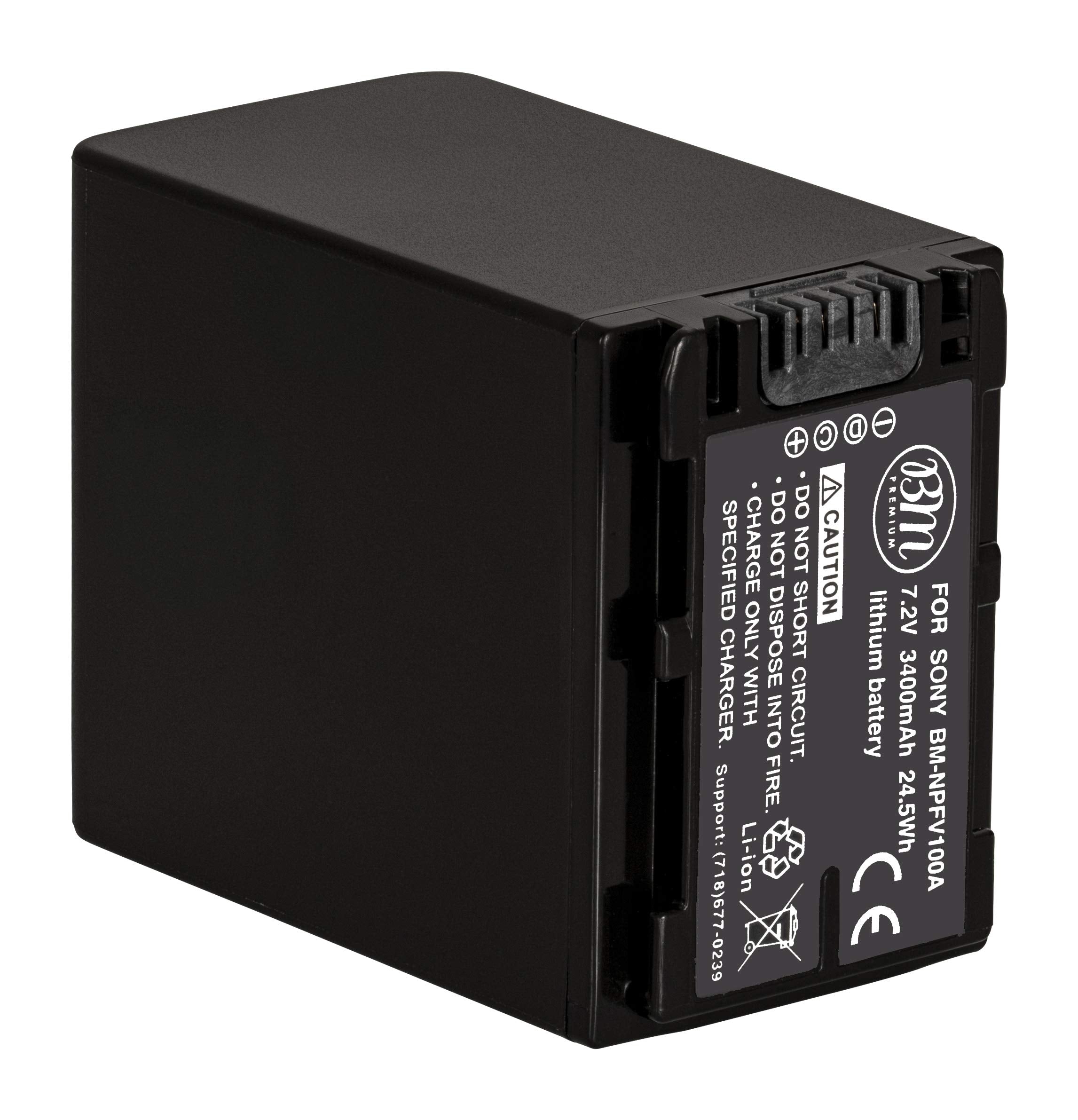 Bm Premium Np Fv100A High Capacity Battery For Sony Fdr Ax30 Fdr Ax33 Fdr Ax53 Fdr Ax700 Fdr Ax100 Fdr Ax35 Hxr Mc50 Hxr Mc88 Hx