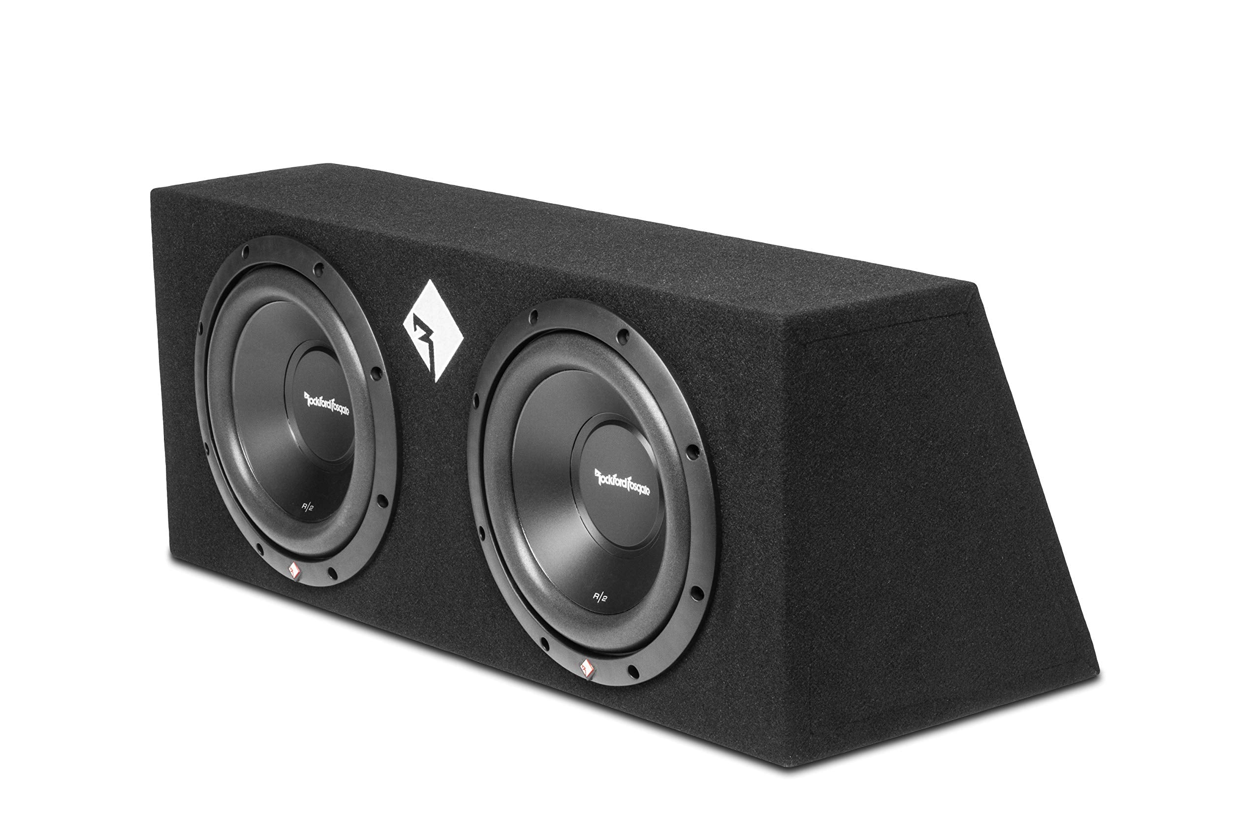 Rockford Fosgate Prime R2 2X10 Dual 10' Subwoofers In Sealed Loaded Enclosure 500 Watts Rms / 1000 Watts Peak