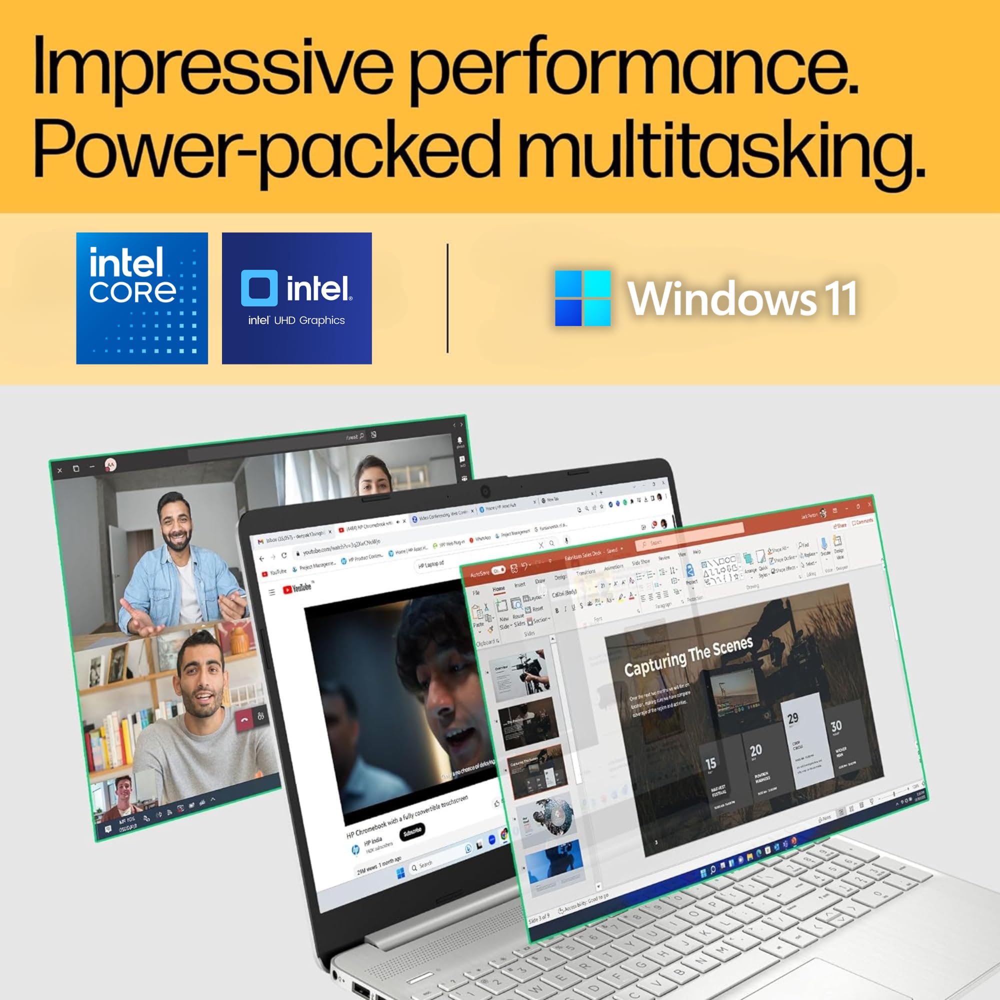 Hp Newest Pavilion 15.6'' Hd Touch Screen Laptop For Multitasking, 20Gb Ram, 1Tb Ssd Storage, Intel Core I3, Fast Charge, Sd Car