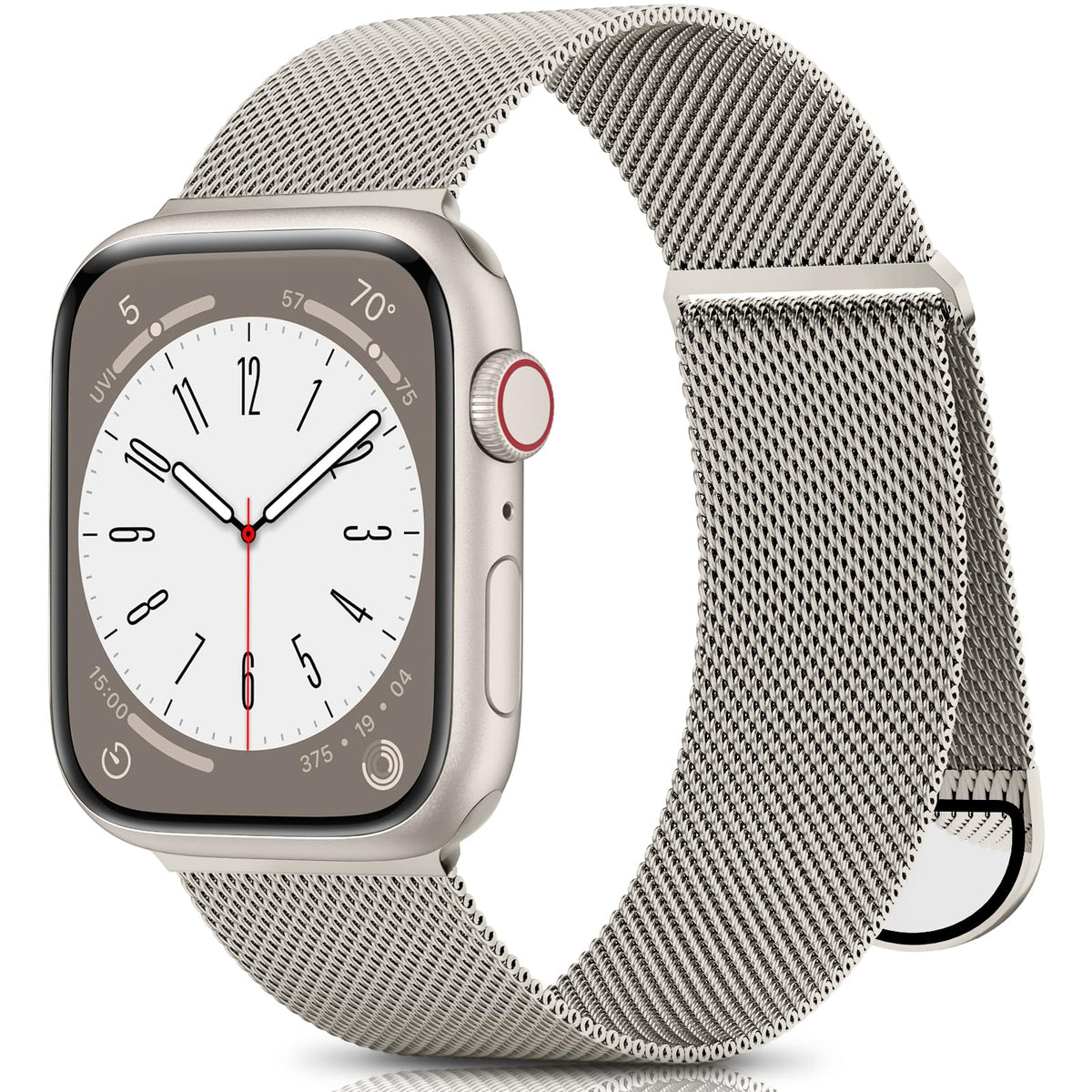 Zalaver Metal Band Compatible With Apple Watch Bands 38Mm 40Mm 41Mm 42Mm 46Mm 44Mm 45Mm 49Mm Women Men,Adjustable Magnetic Stain