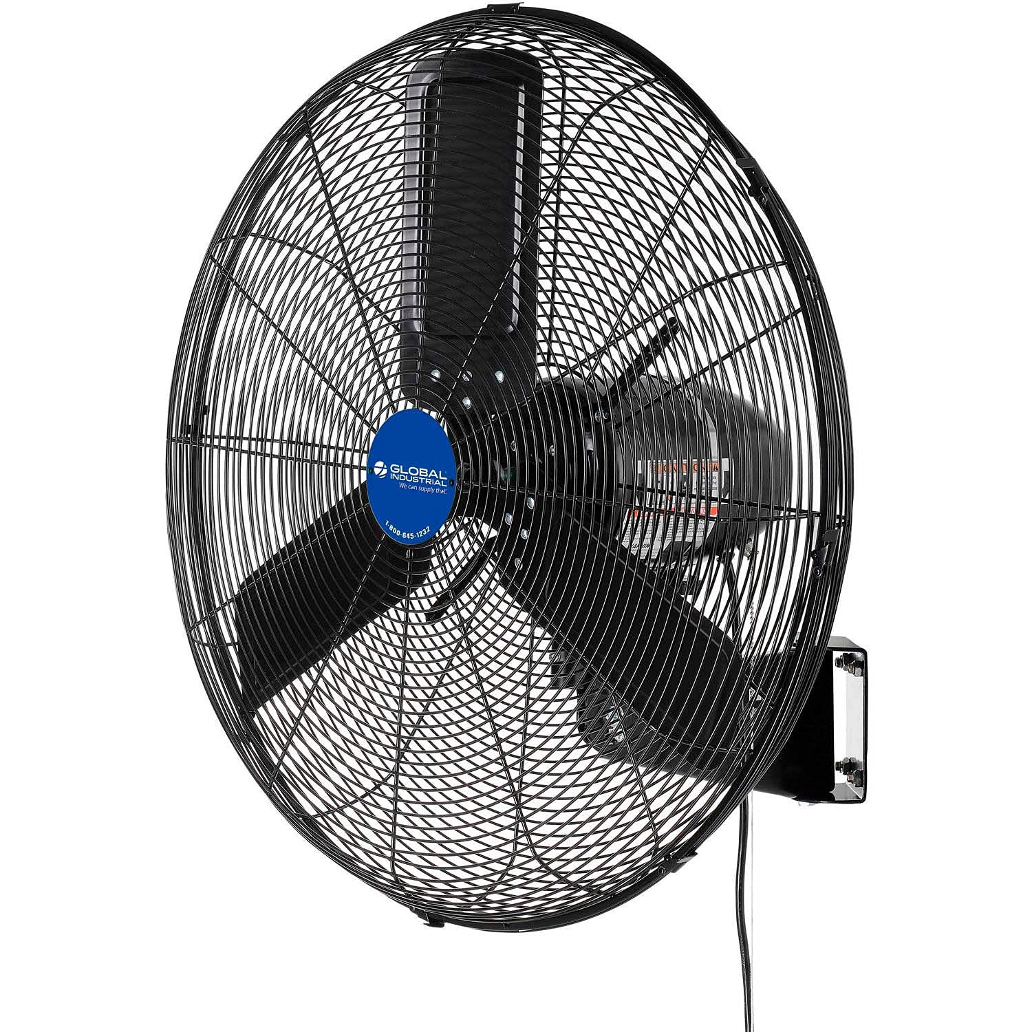 Global Industrial Outdoor Oscillating Wall Mounted Fan, 24 Diameter, 3/10Hp, 7700Cfm