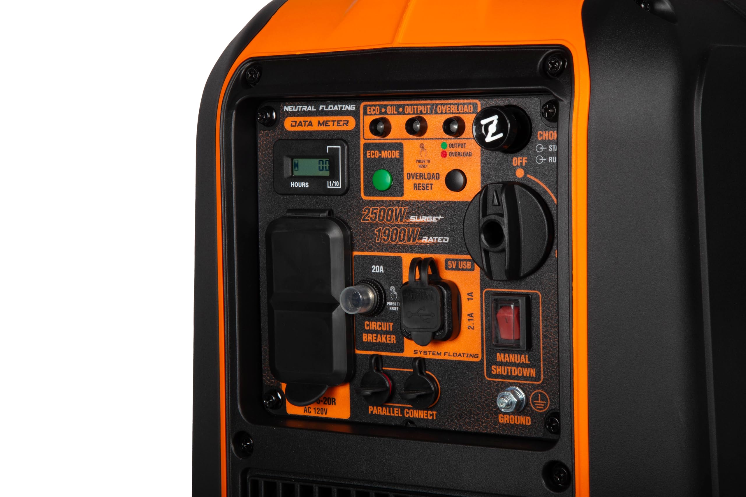 Wen 2500 Watt Inverter Generator, Quiet, Portable, And Lightweight With Fuel Shut Off (56250I)