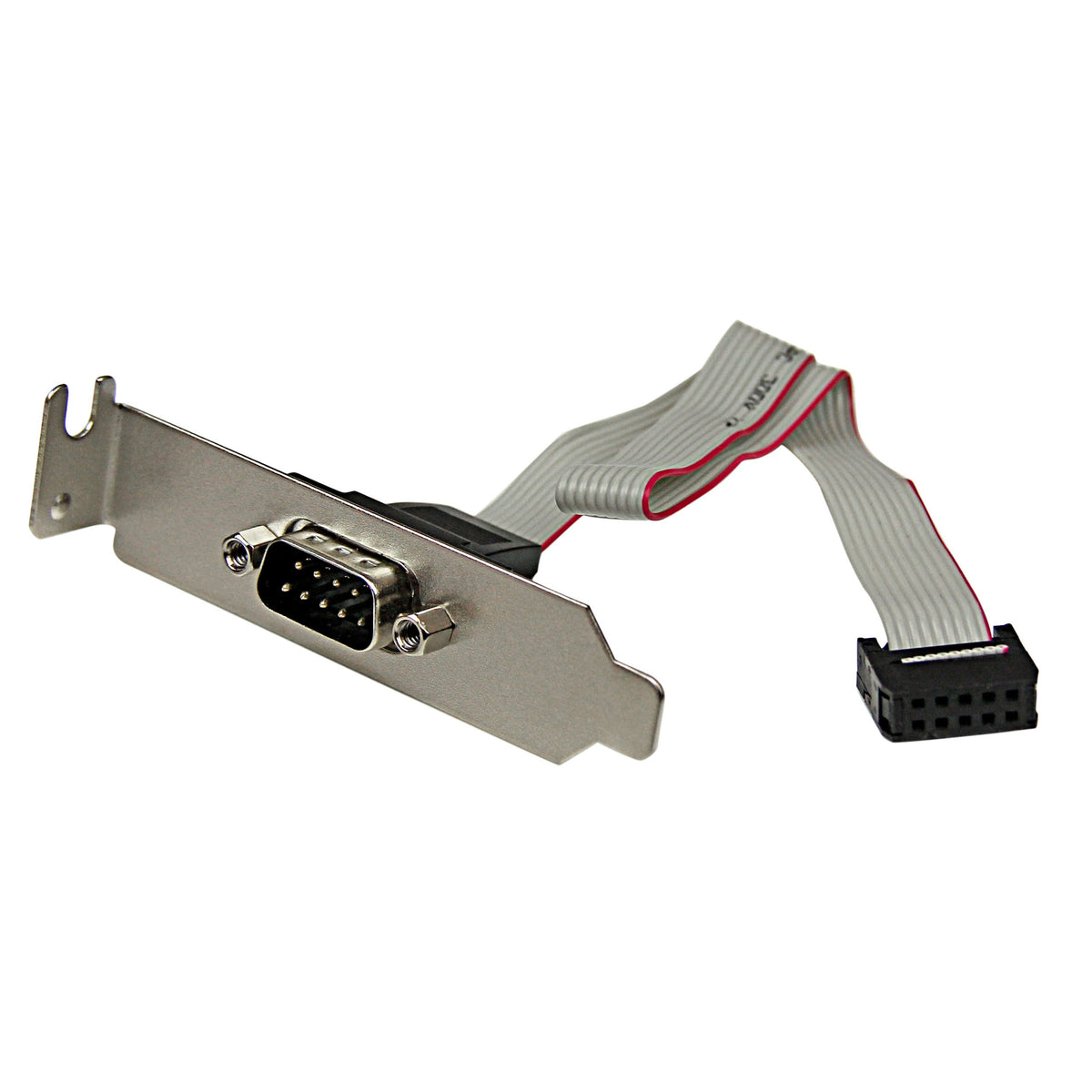 Startech.Com 9 Pin Serial Male To 10 Pin Motherboard Header Lp Slot Plate   Serial Panel   Db 9 (M) To 10 Pin Idc (F)   9.1 In  
