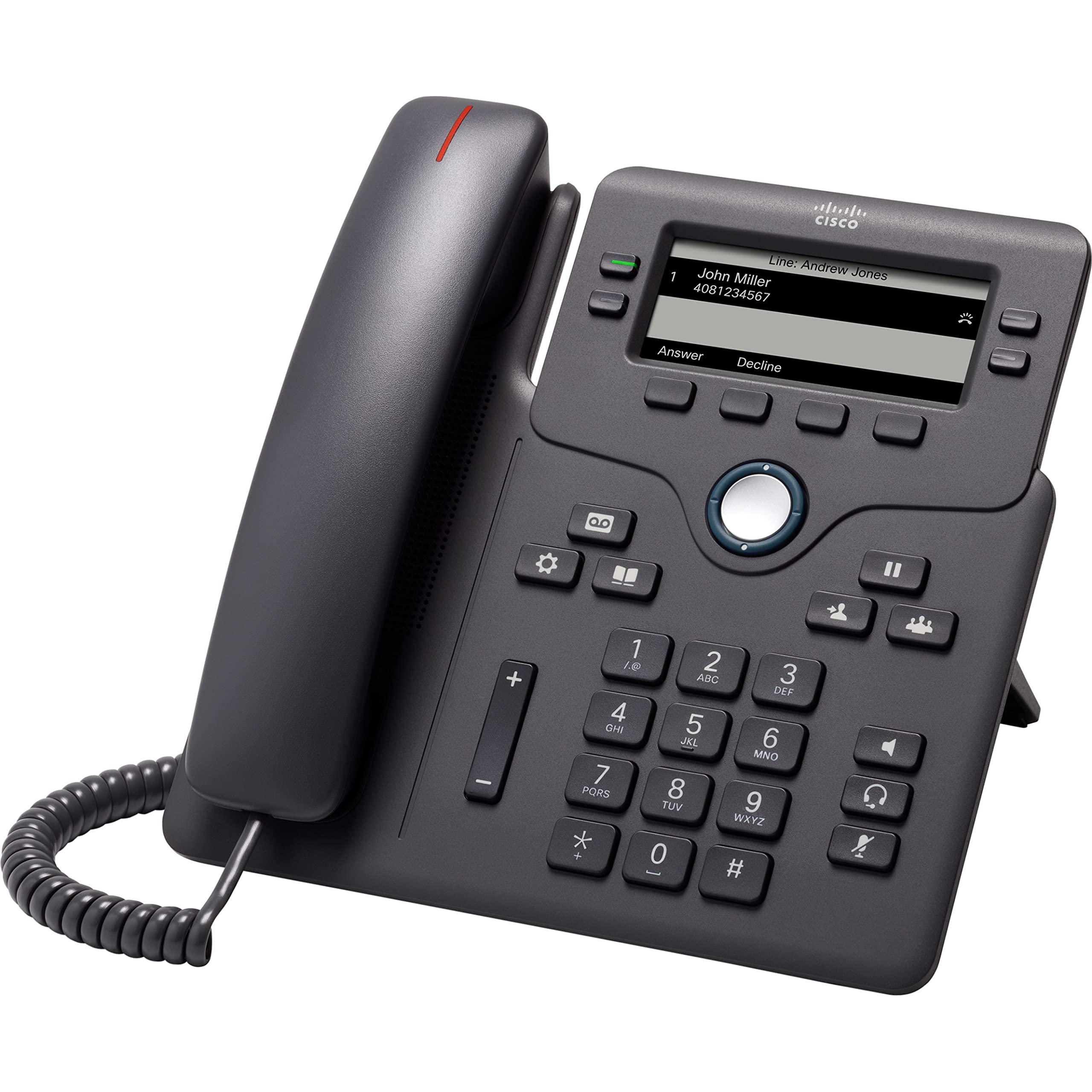 Cisco 6851 Ip Phone   Corded   Charcoal