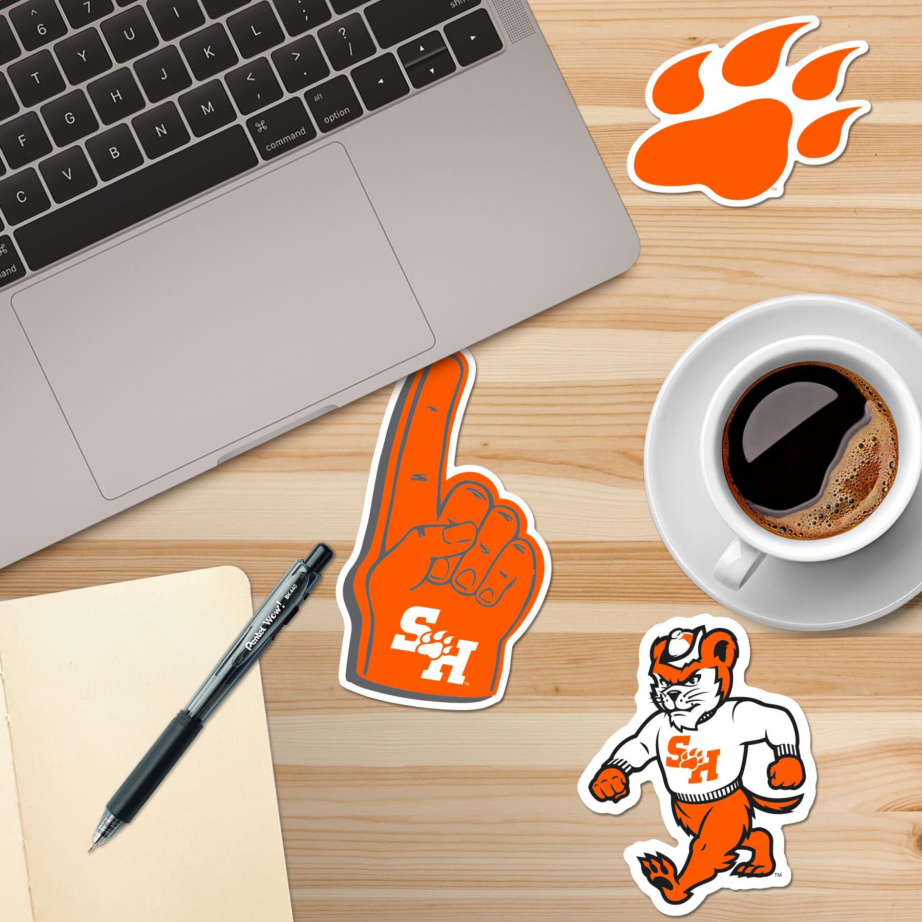 Sam Houston State University 10Ct Vinyl Large Deluxe Stickers Variety Pack   Laptop, Water Bottle, Scrapbooking, Tablet, Skatebo