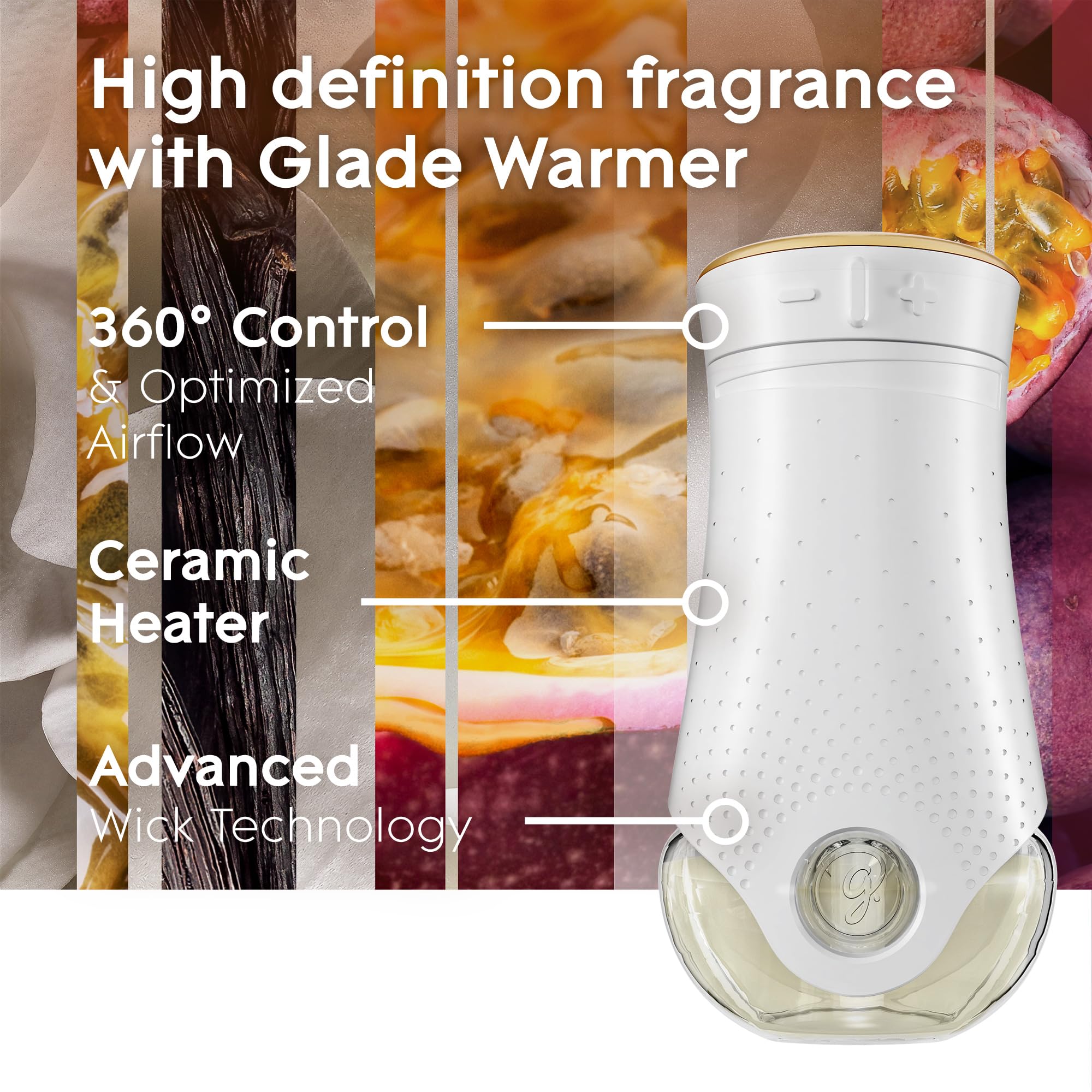 Glade Plugins Refills Air Freshener, Scented And Essential Oils For Home And Bathroom, Vanilla Passion Fruit, 3.35 Fl Oz, 5 Coun