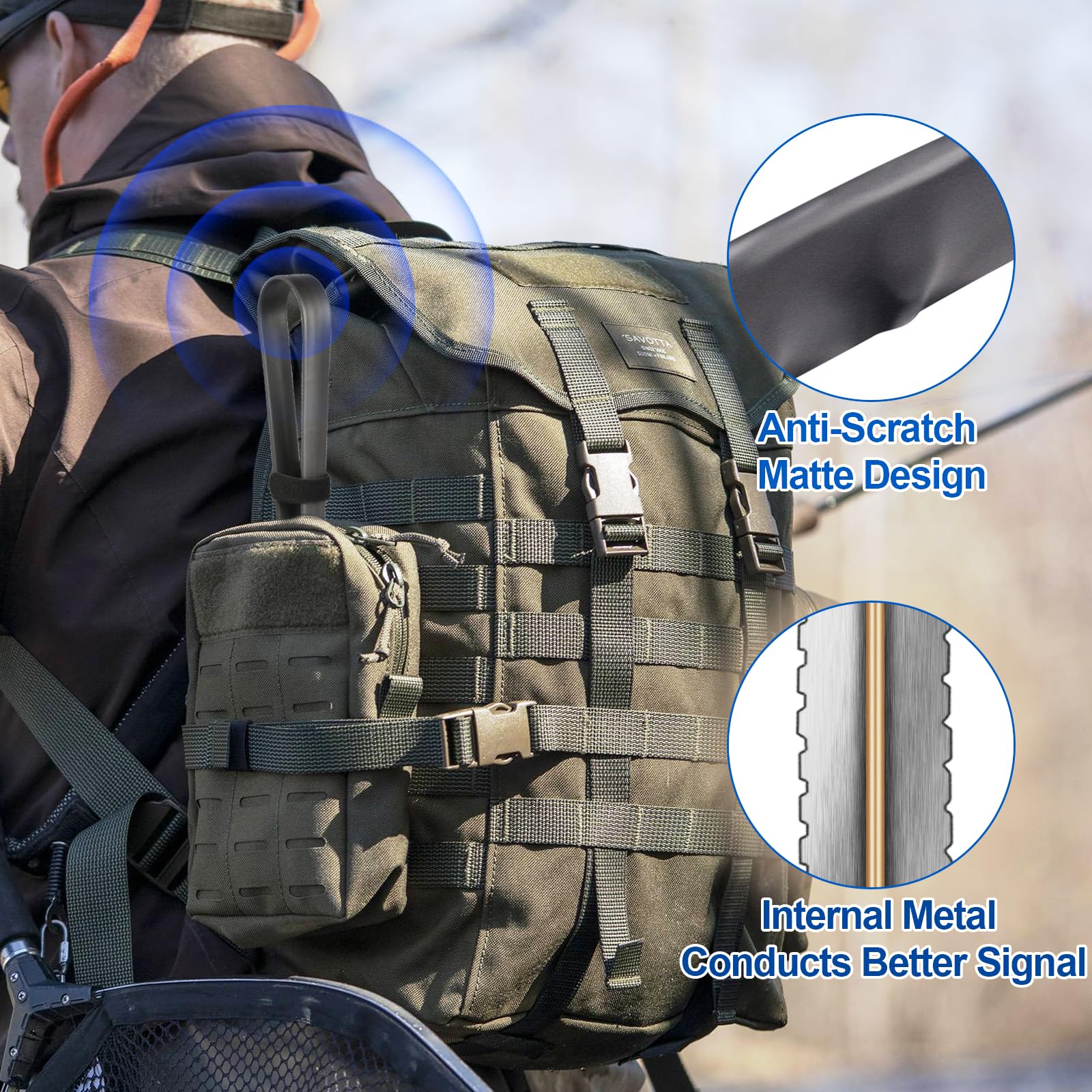 Bingfu Dual Band Vhf Uhf 136 520Mhz 18.5 Inch Foldable Cs Tactical Sma Female Ham Radio Antenna For Kenwood Wouxun Baofeng Bf F8