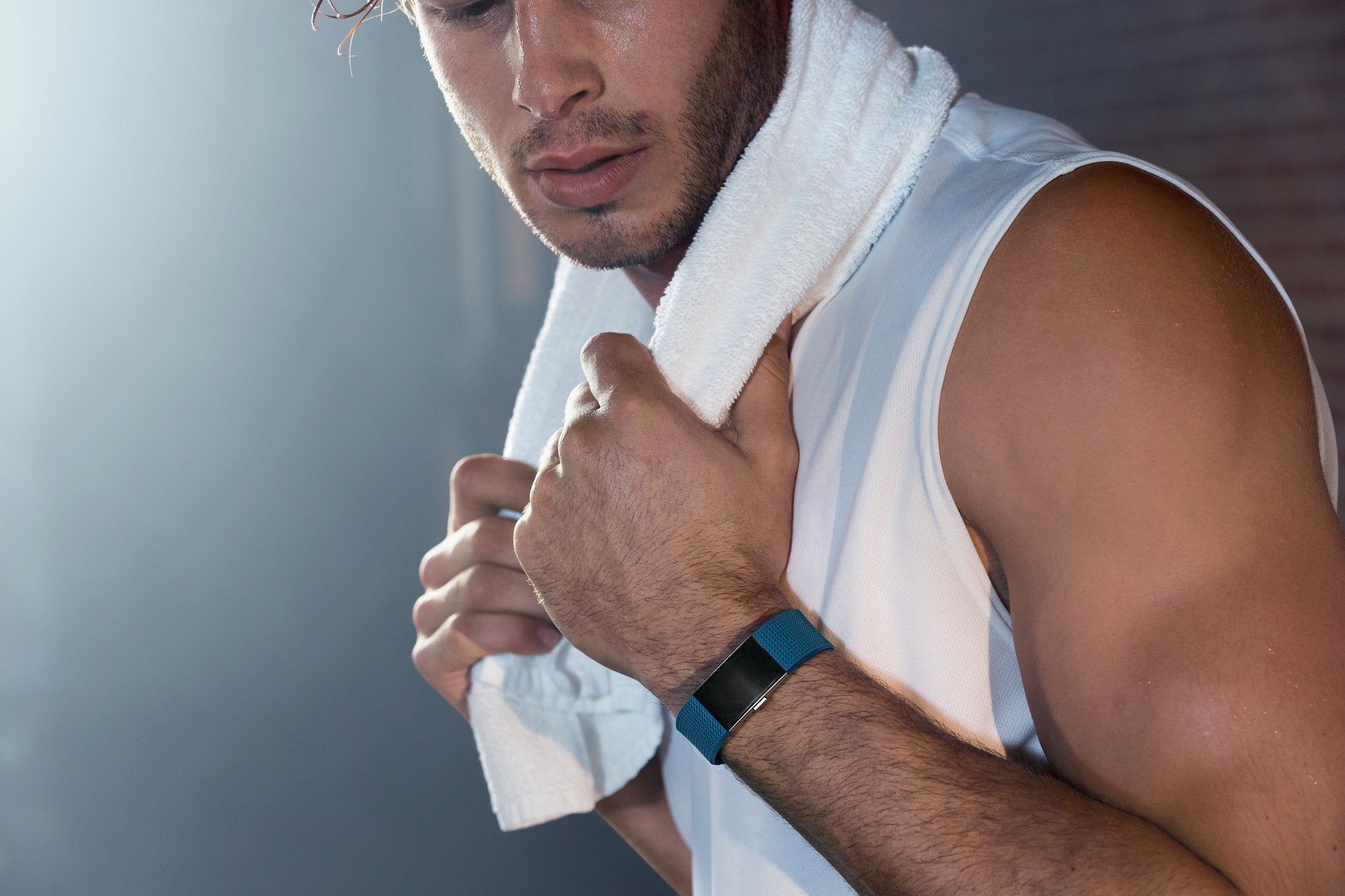 Fitbit Charge 2 Heart Rate + Fitness Wristband, Blue, Large (Us Version), 1 Count