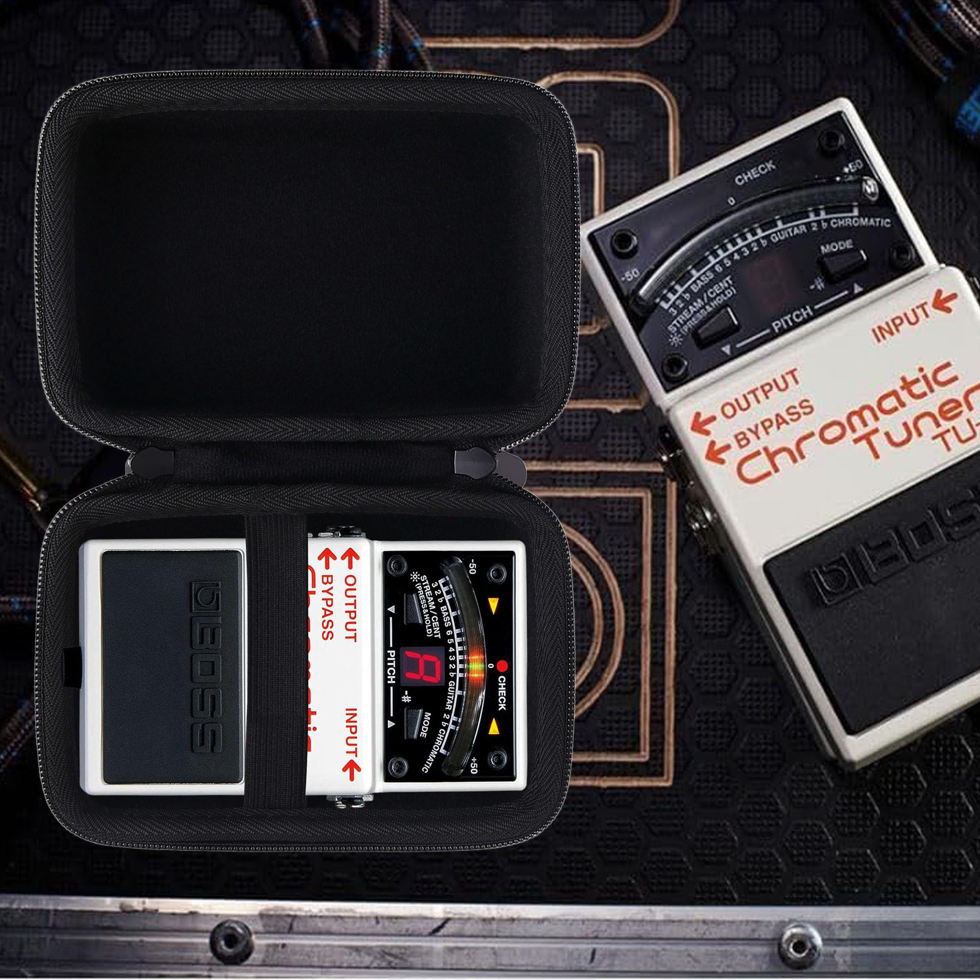 Waiyucn Hard Carrying Case Compatible With Boss Tu-3/Boss Ds-1/Ch-1/Cs-3/Ns-2 Chromatic Tuner Pedal Protective Case