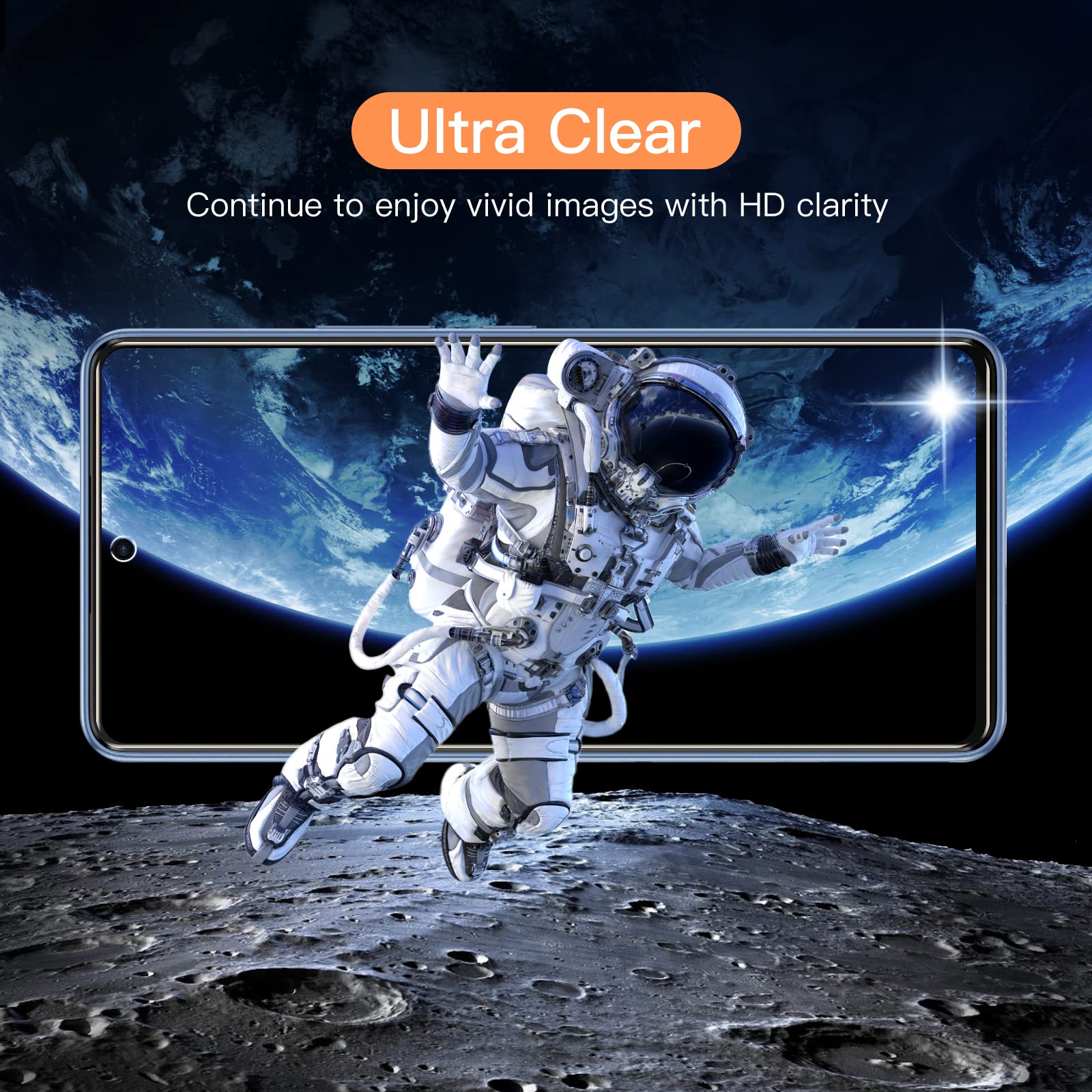 Jetech Screen Protector For Samsung Galaxy A53 5G / A52 / A52 5G / A52S 5G, 9H Tempered Glass Film, Anti Scratch, Hd Clear, 3 Pa