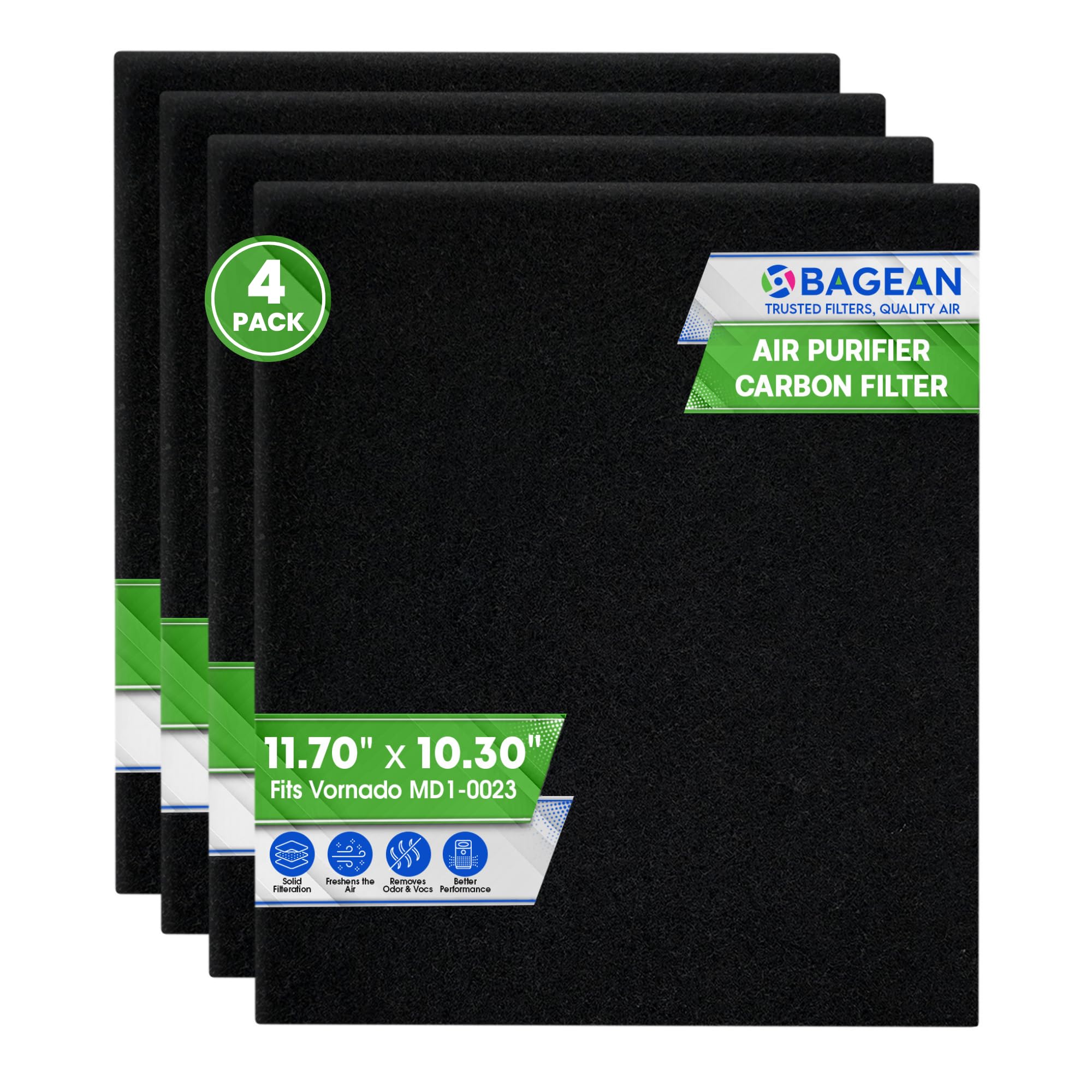 Bagean Carbon Pre Filter MD1-0023 - Compatible with Vornado Air Purifier Filter Replacement - Fits AC350 AC300 AC500 & AC550 Mod