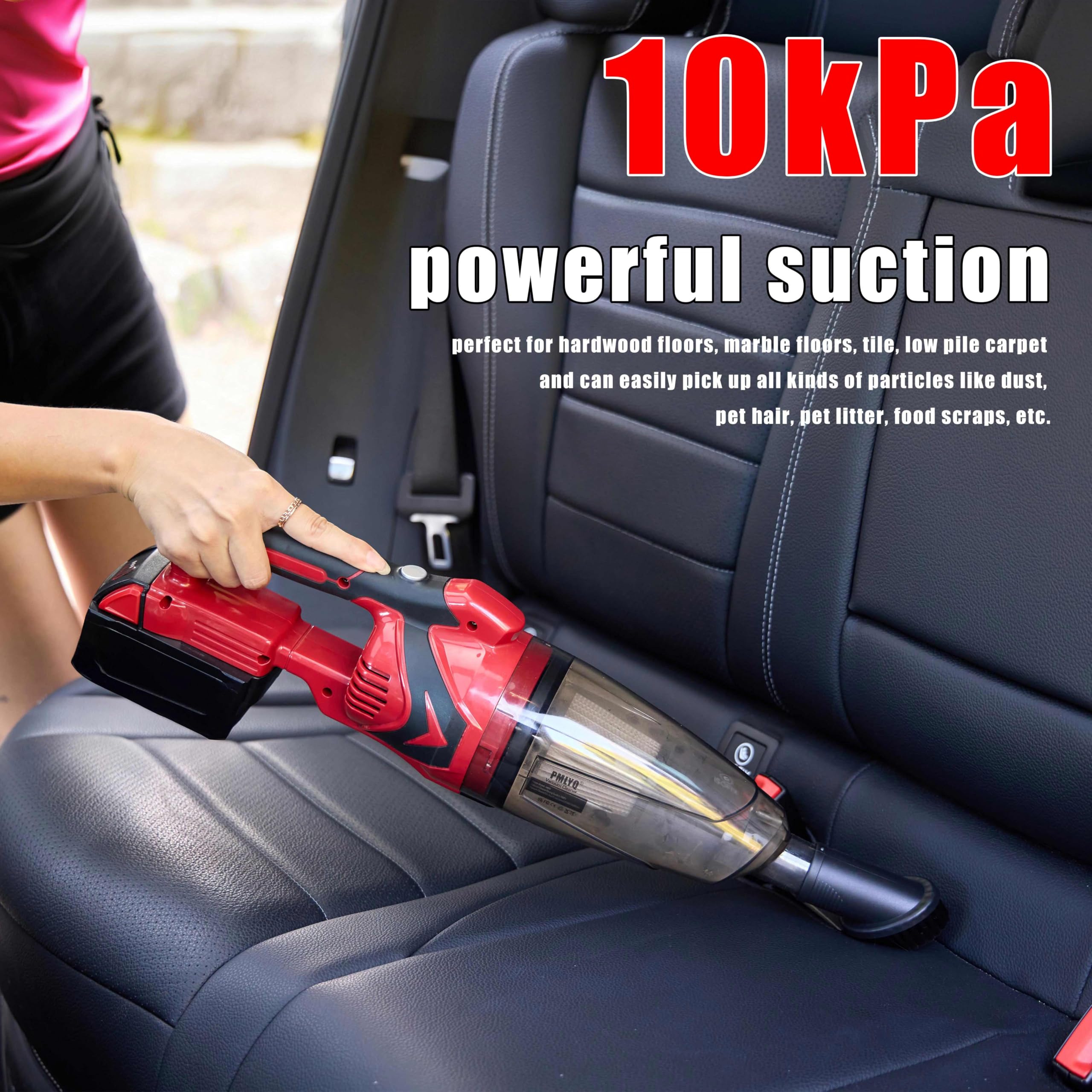 Pmlyq Cordless Vacuum Cleaner For Milwaukee M18 Battery,Wireless Handheld Power Vacuum Cleaner For Home, Boat, Workshop, Car, Pe