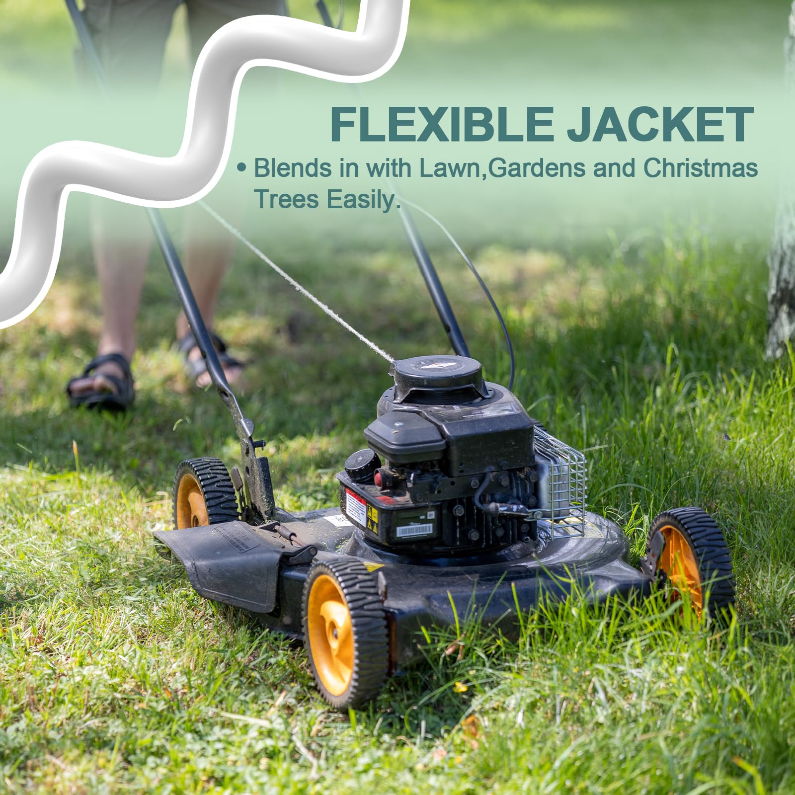 Ep 3 Ft Indoor Extension Cord, 12/3 Sjtw Heavy Duty Extension Cable With 3 Prong Grounded Plug, 15 Amp Power Cord For Lawn, Gard