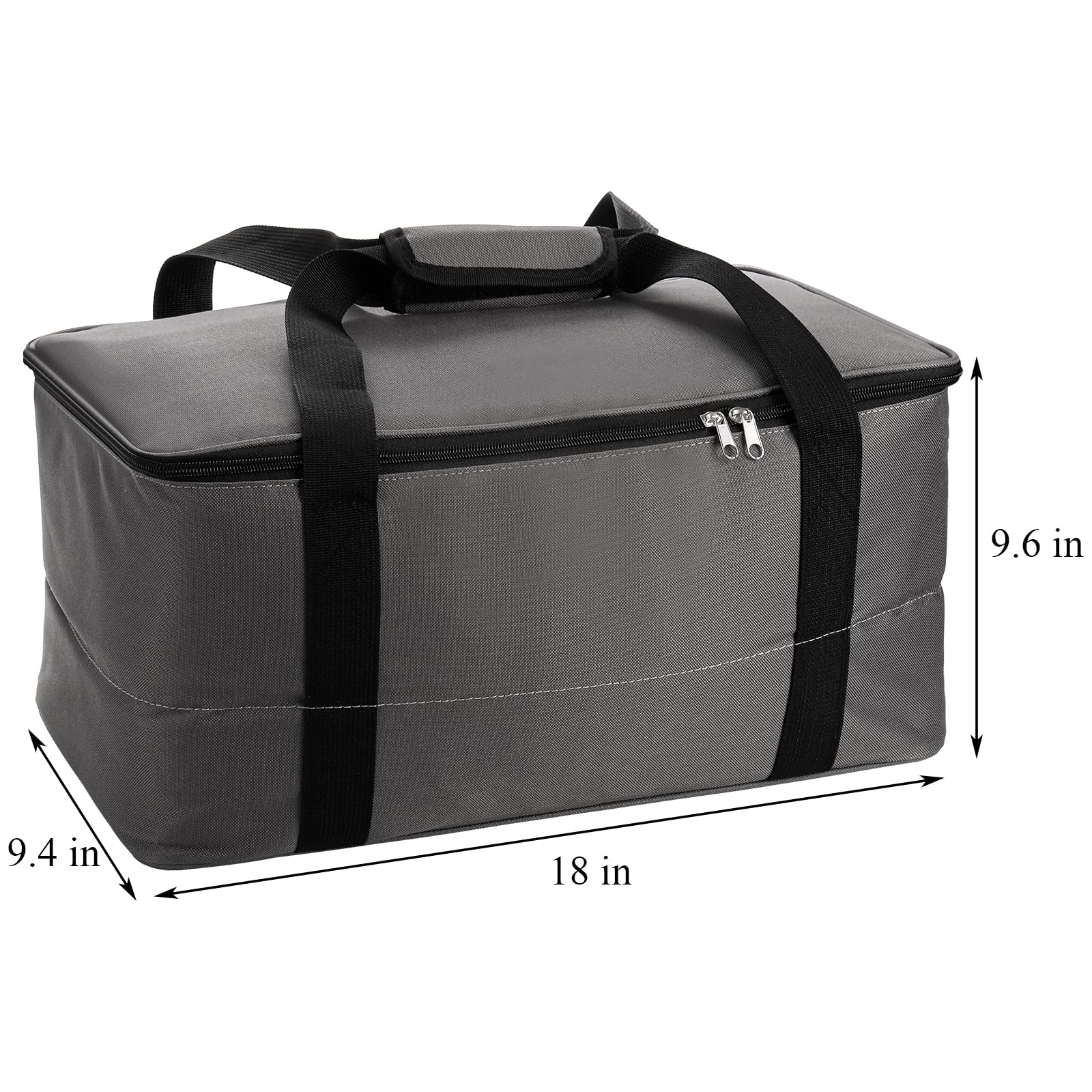 Youeon Bongo Drum Bag With Carrying Grip, 18 Inch Standard Size Padded Bongo Gig Bag Bass Drum Fabric Bag With Dense Protective