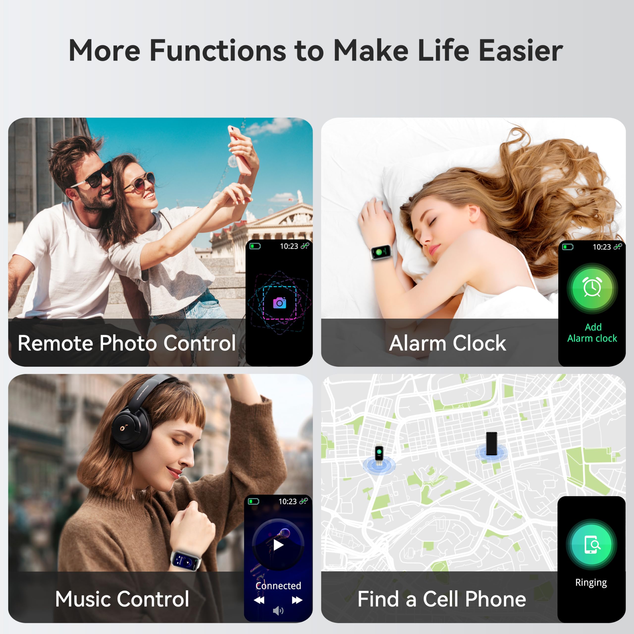 Oukitel Smart Watch For Men Women With 24 Sport Modes, Fitness Tracker 1.47'' Smartwatch With Heart Rate/Spo2/Sleep Monitor, Ste