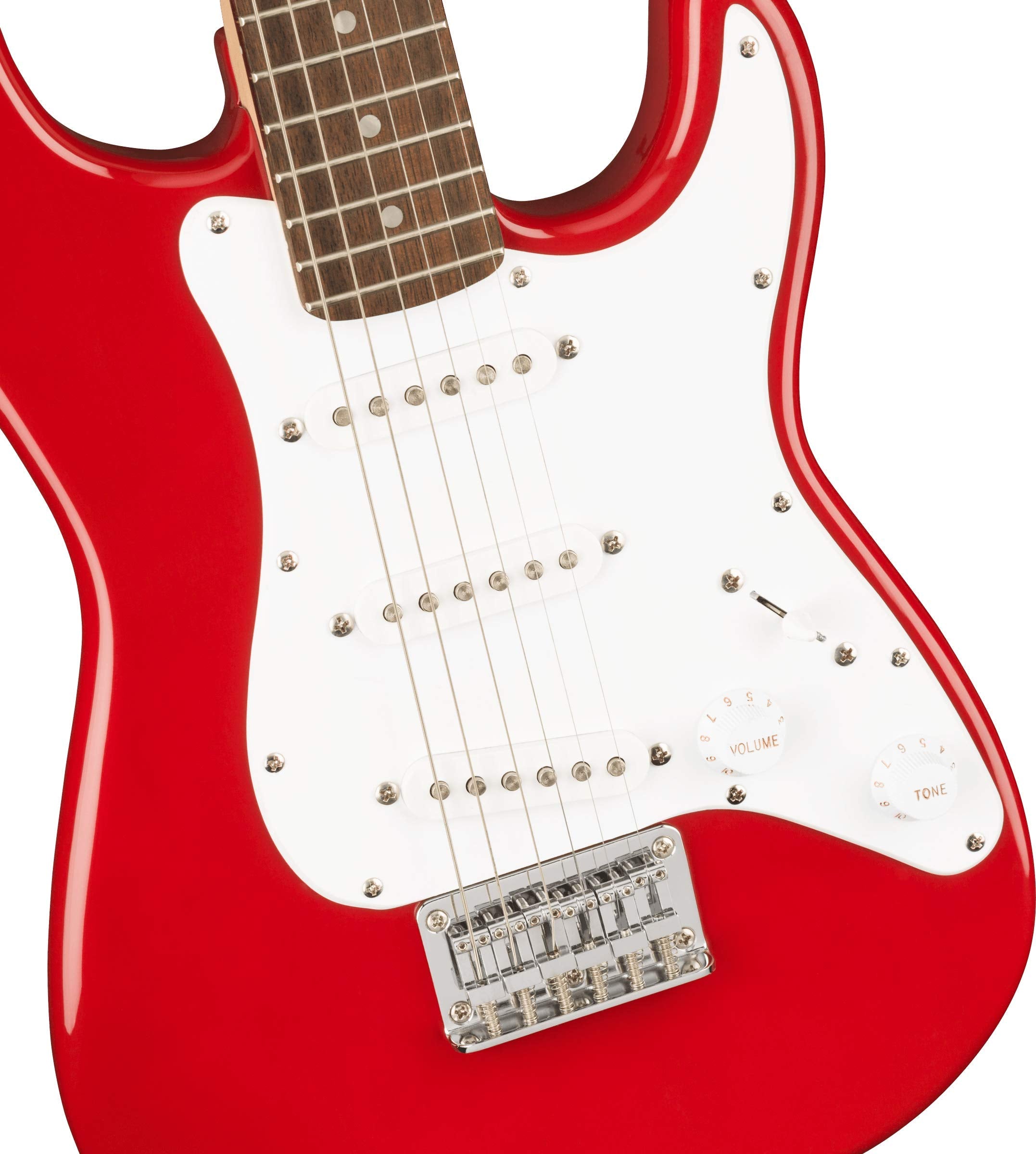 Squier Mini Stratocaster Electric Guitar, Dakota Red, Laurel Fingerboard