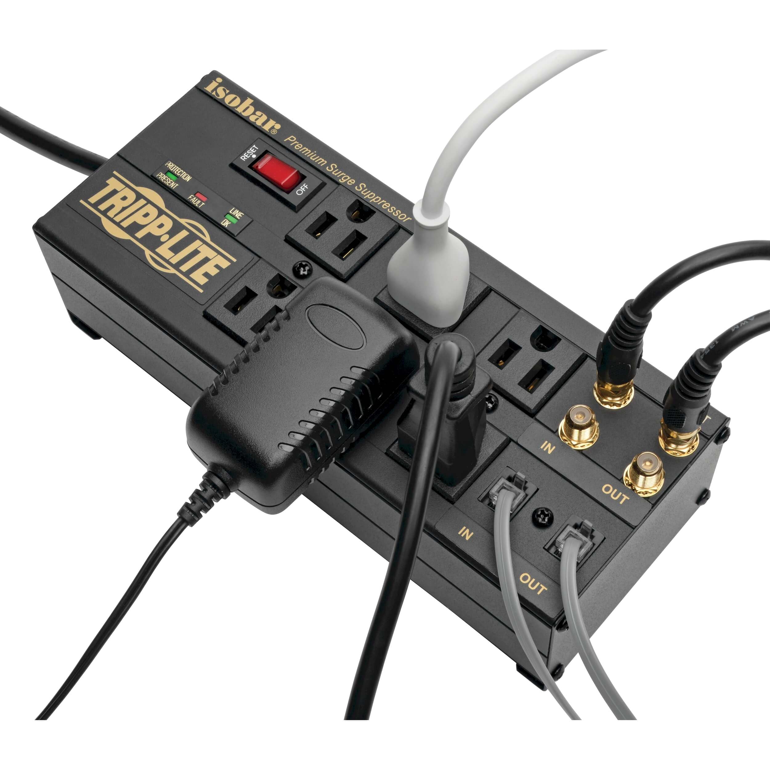 Tripp Lite Isobar Surge Protector Metal 6 Outlet Isobar6Dbs