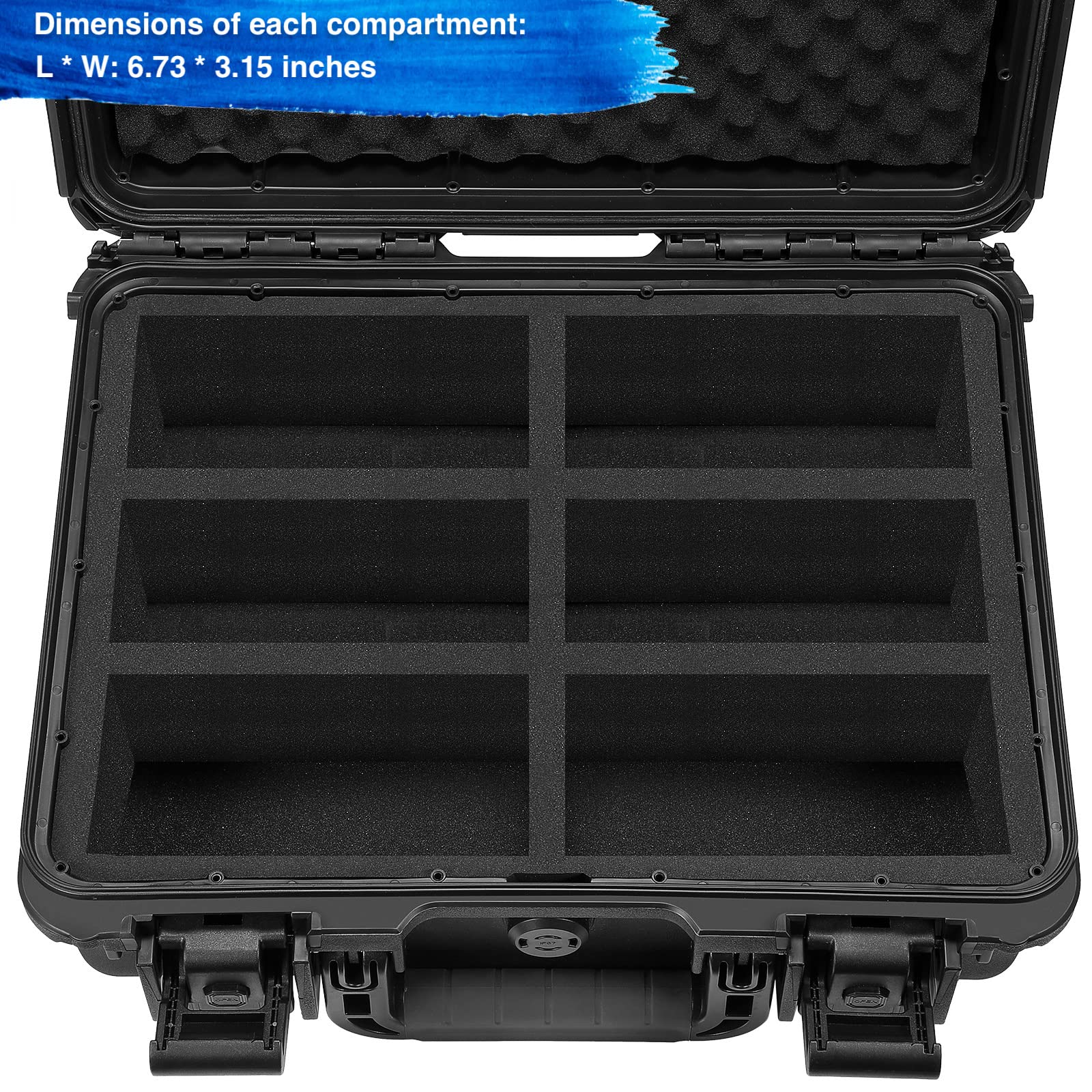 Wpgear Waterproof Toploader Storage Box For 3'' X 4'' Rigid Card Holder, Trading Card Case Holds 600 35Pt Toploaders, Fit Sport