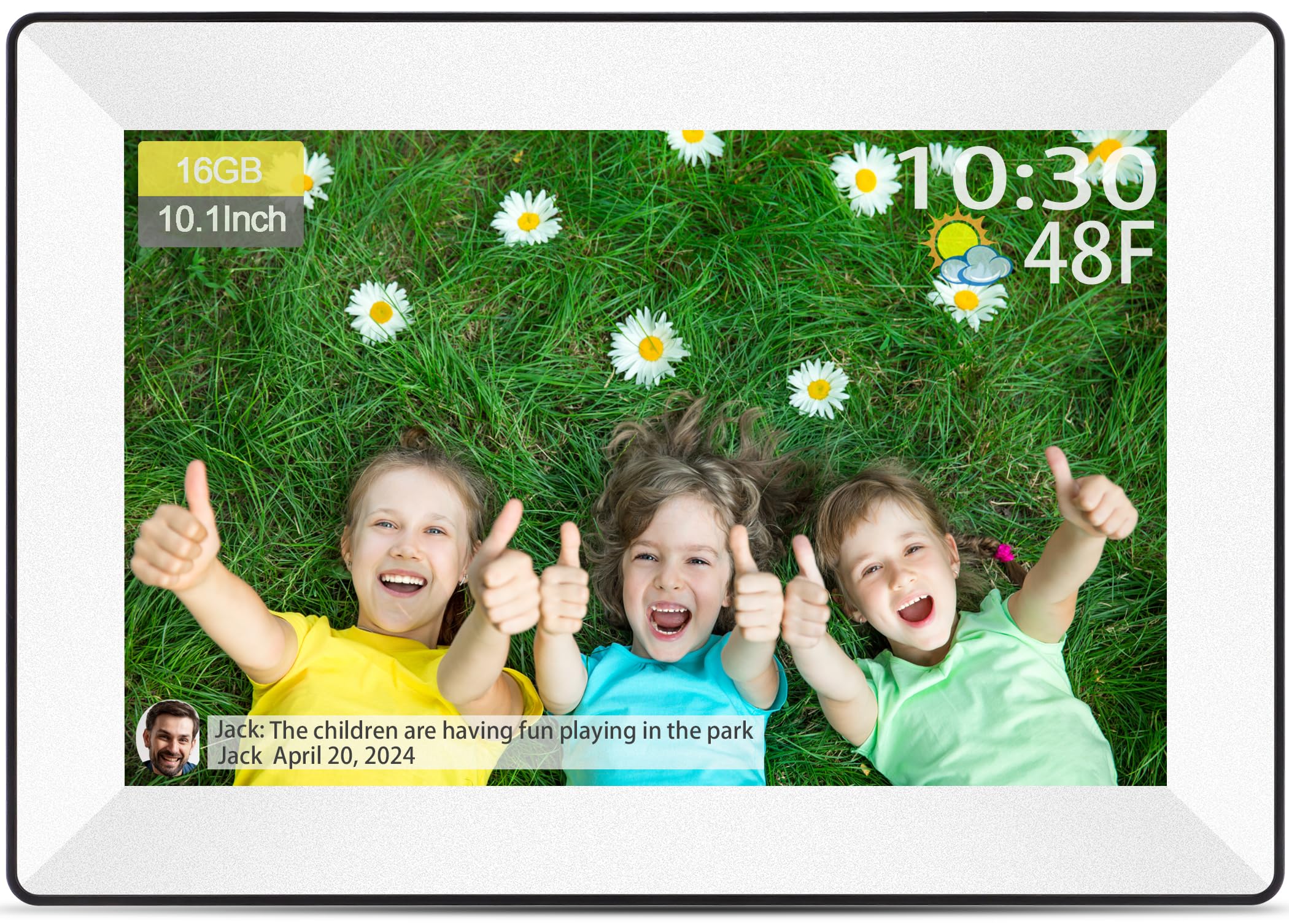 Sbusfgt 10.1 Inch Digital Picture Frame Wifi Smart Digital Photo Frame 16Gb Free Storage 1280 * 800 Ips Hd Touch Screen Picture