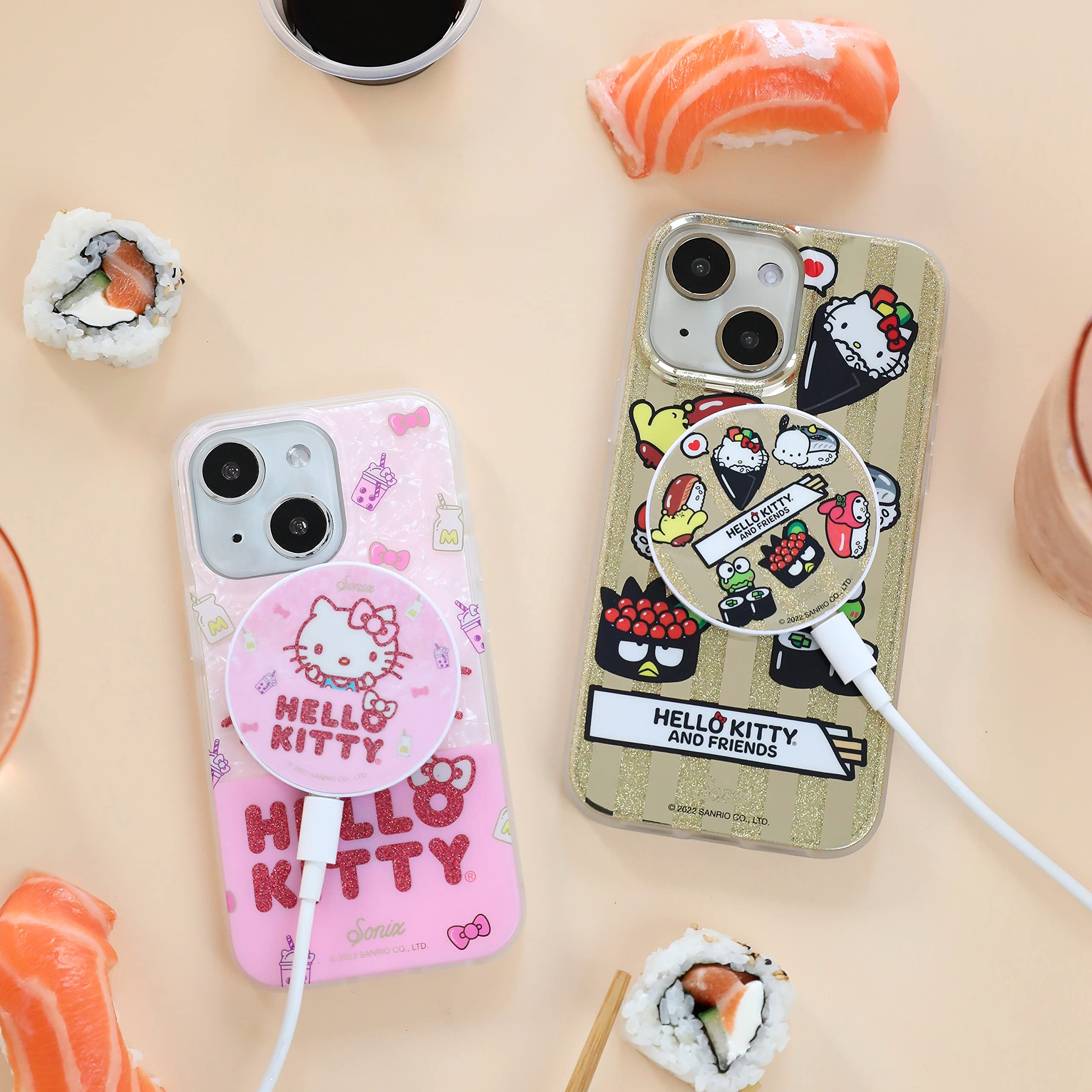 Sonix X Sanrio Case For Iphone 14 Plus | Compatible With Magsafe | 10Ft Drop Tested | Hello Kitty Sushi