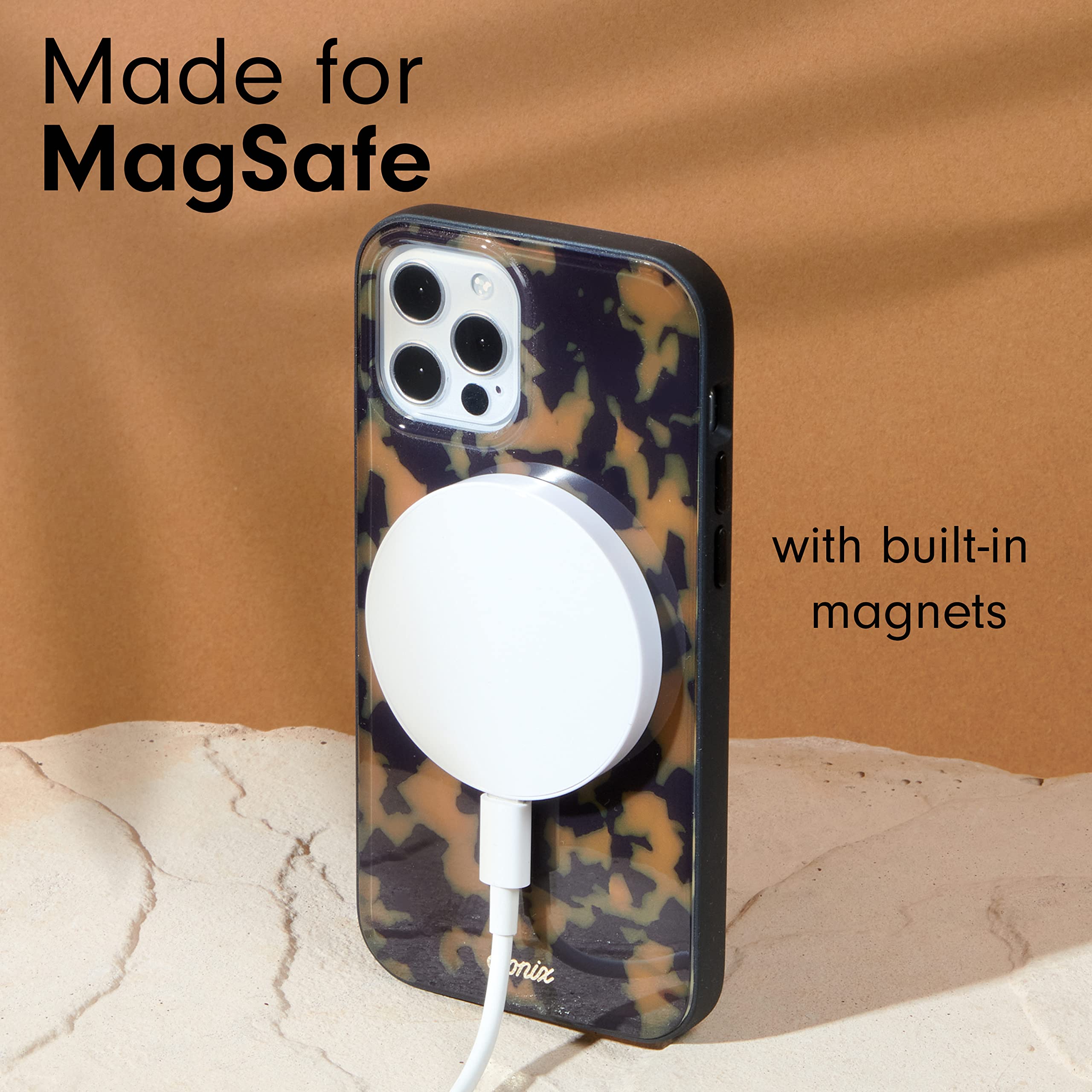 Sonix Case For Iphone 13 Pro | Compatible With Magsafe | 10Ft Drop Tested | Tortoise Shell | Brown Tort