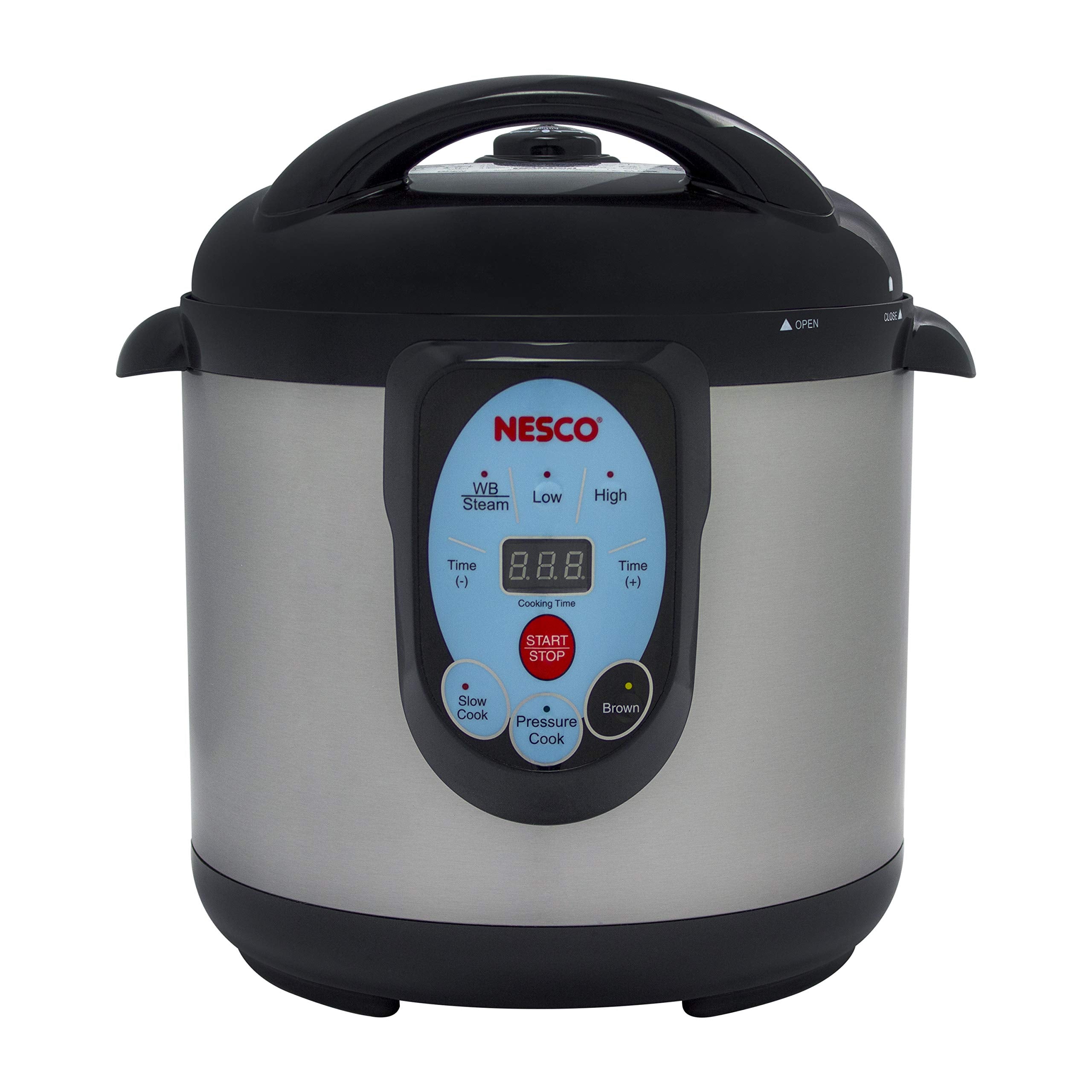 Nesco Npc 9 Smart Electric Pressure Cooker And Canner, 9.5 Quart, Stainless Steel