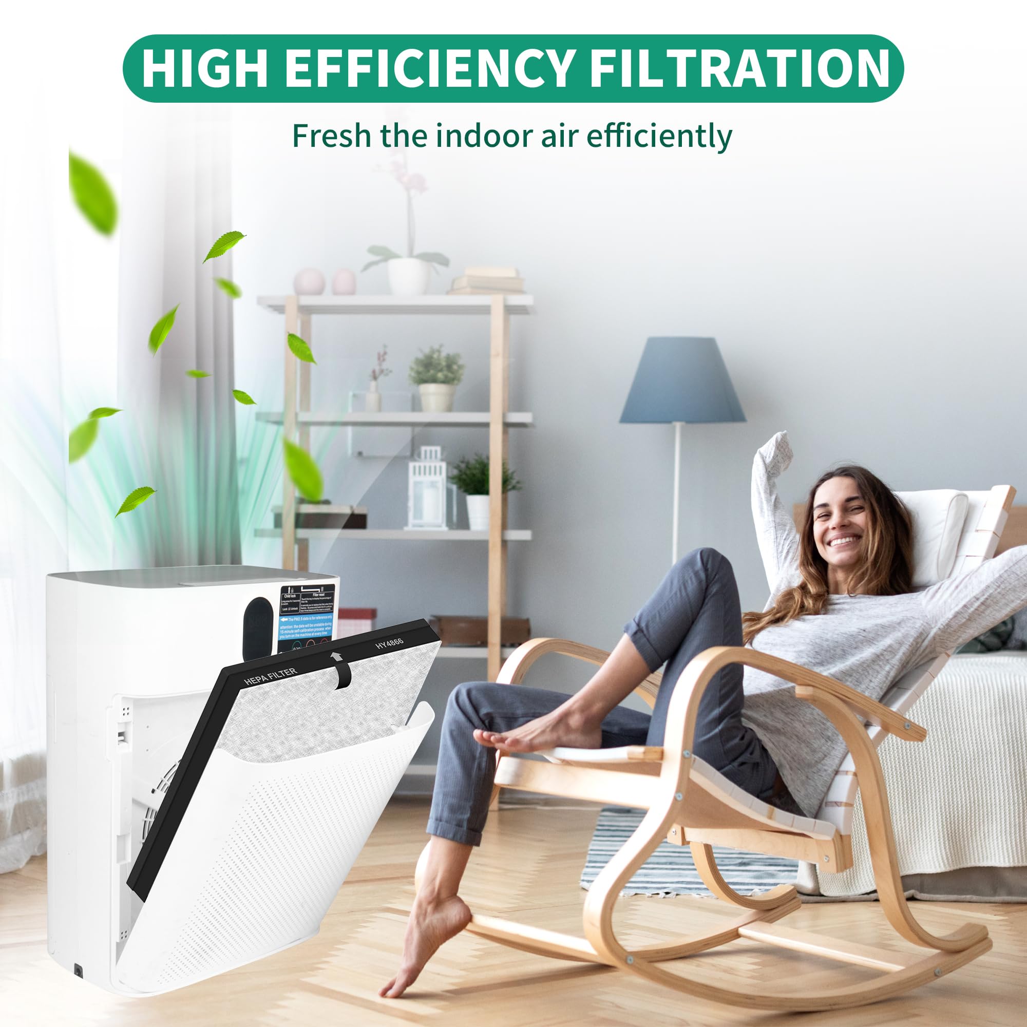 Xbww 4 Packs Enhanced Version Hy4866 Replacment Filters Compatible With Morento Hy4866, Westhey Hy4866, Yiou M1 And Fetions Ft50