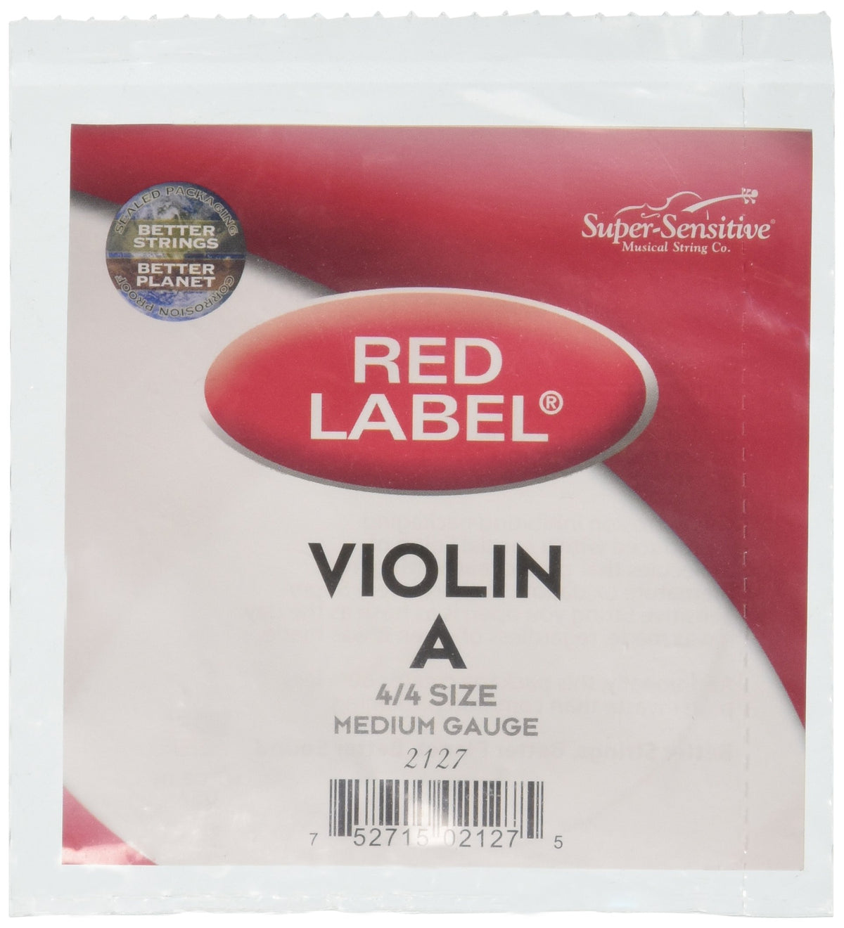 Super Sensitive Red Label Violin A String 4/4 Medium