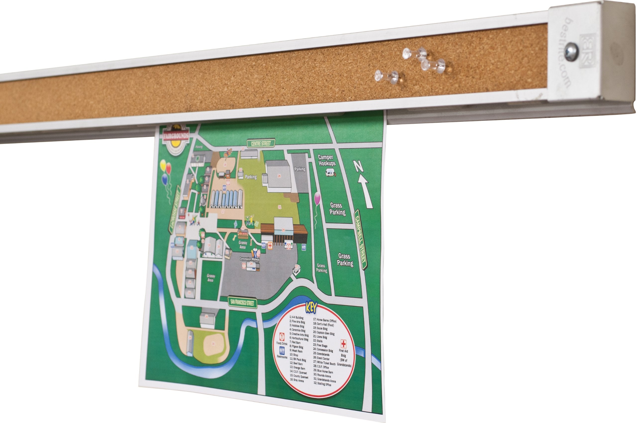 Best-Rite Tack-Bite Tackless Paper Holders, 6 Pack, 2.5H x 1W (504-1)