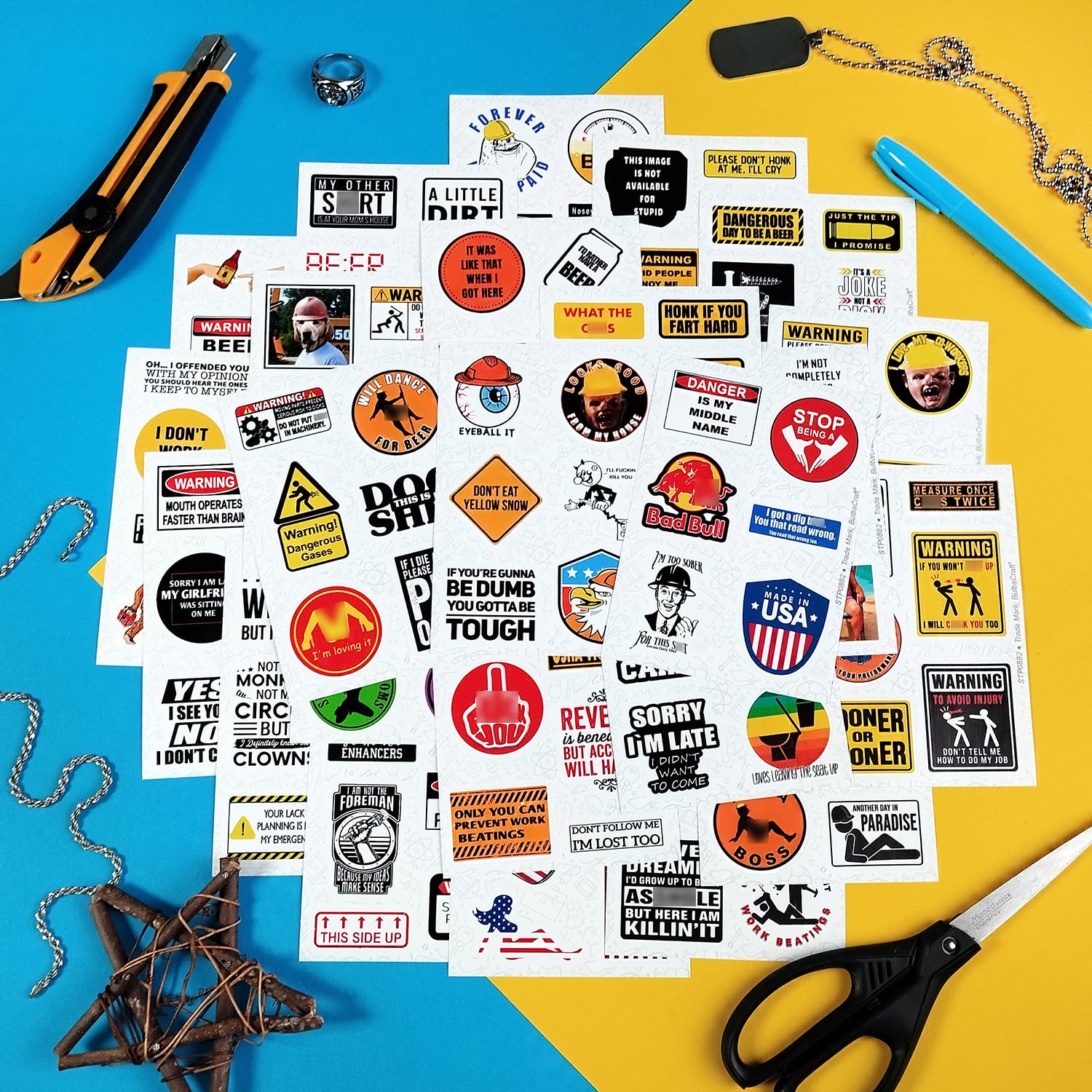 Funny Hard Hat Stickers For Men   Hardhat Stickers, Tool Box Stickers, Toolbox Accessories   Construction, Mechanic Helmet Stick