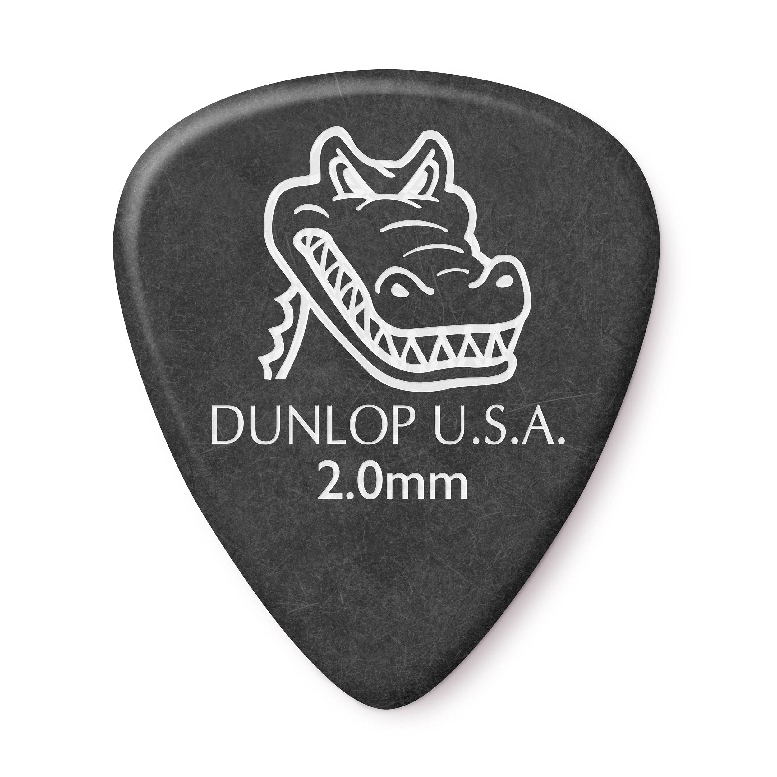 Dunlop Gator Grip Standard 2.0Mm Black Guitar Picks