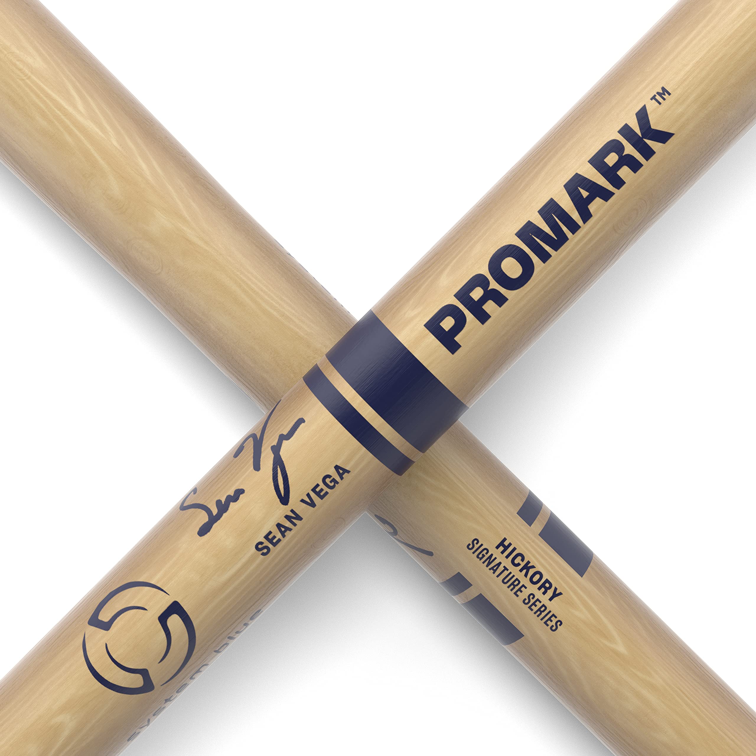 Promark Drum Sticks   Sean Vega Ts8 System Blue Tenor Drumsticks   Drum Sticks Set   Nylon Tip   Hickory Drumsticks   Consistent