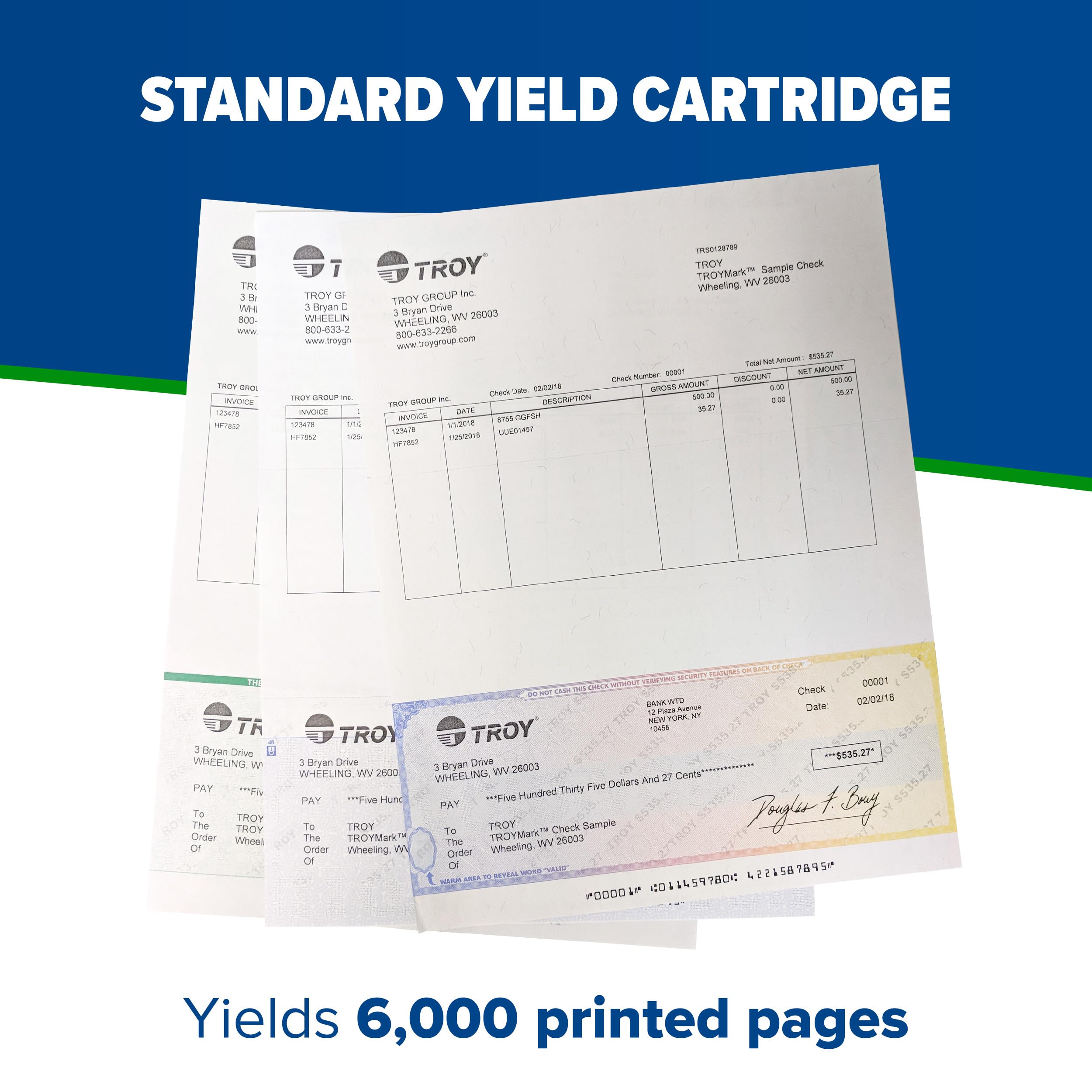 Troy 02 81600 001 3015/M525 Micr Toner Secure Cartridge (Coordinating Hp Part Number: Hp Ce255A), Black, Standard Yield