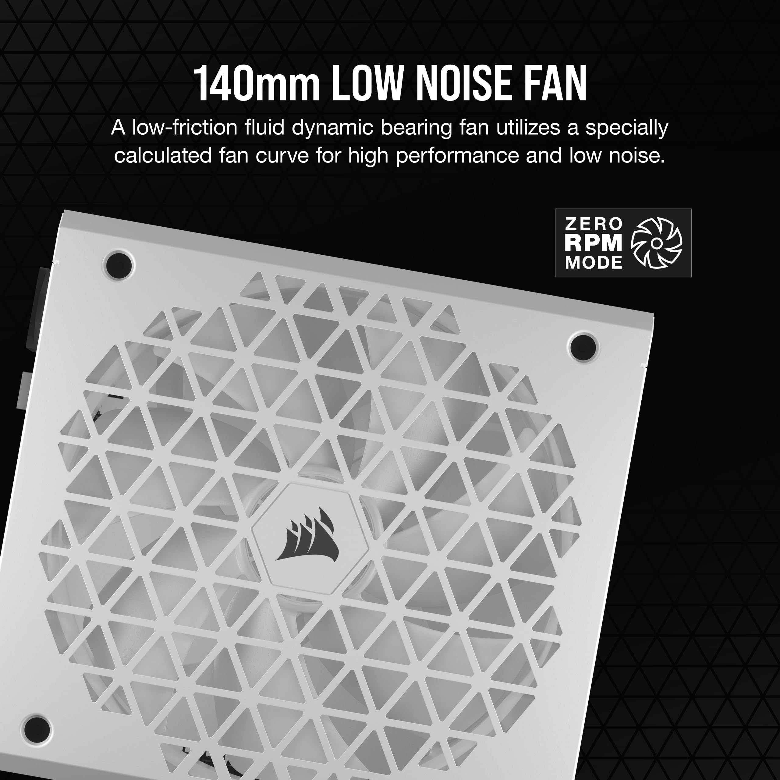 Corsair Rm850X Shift Fully Modular Atx Power Supply - 80 Plus Gold - Atx 3.0 - Pcie 5.0 - Zero Rpm - Modular Side Interface - Wh