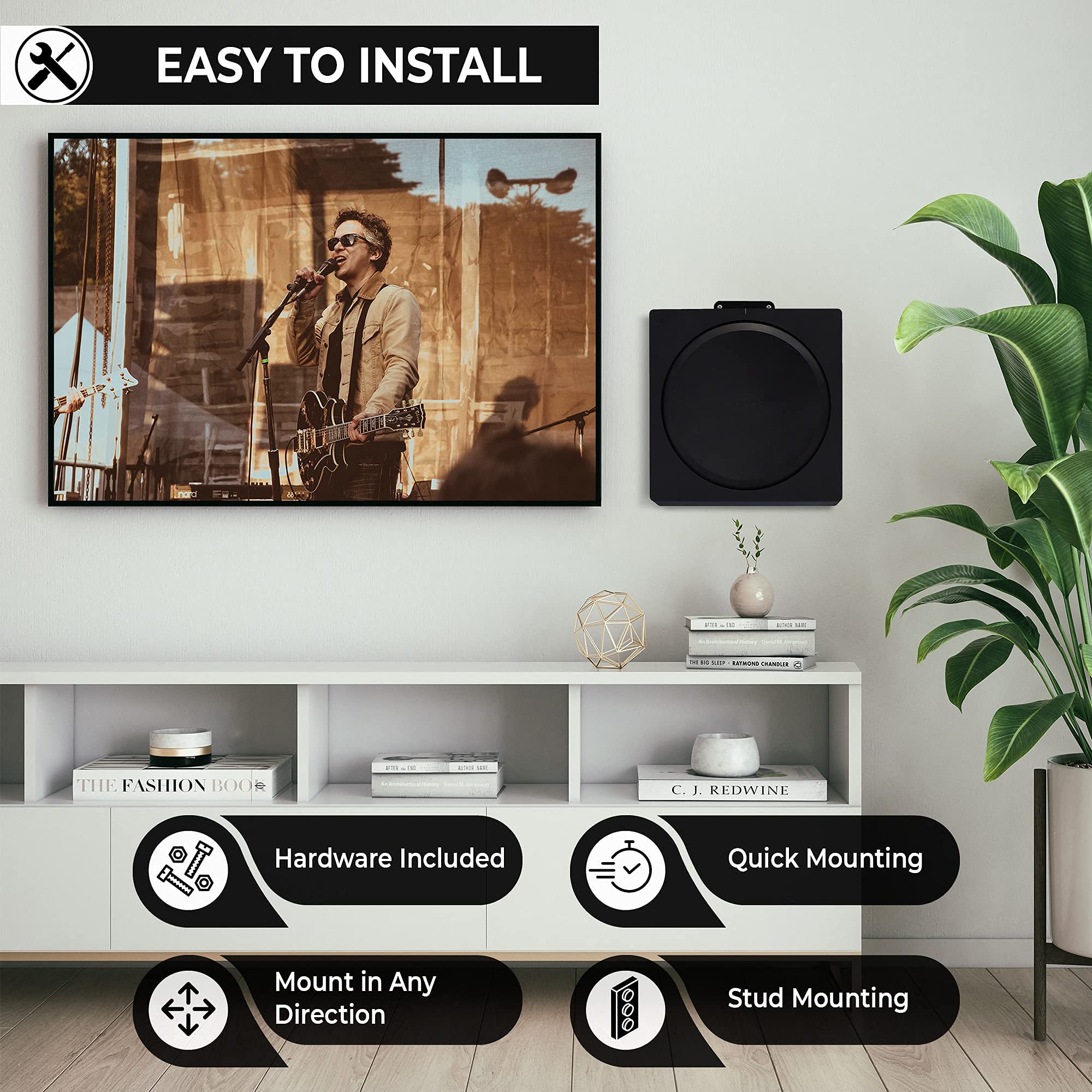 Humancentric Wall Mount Compatible With Sonos Amp | Mounting Bracket For Sonos Wireless Amplifier | Mount Sonos Amp In Any Direc