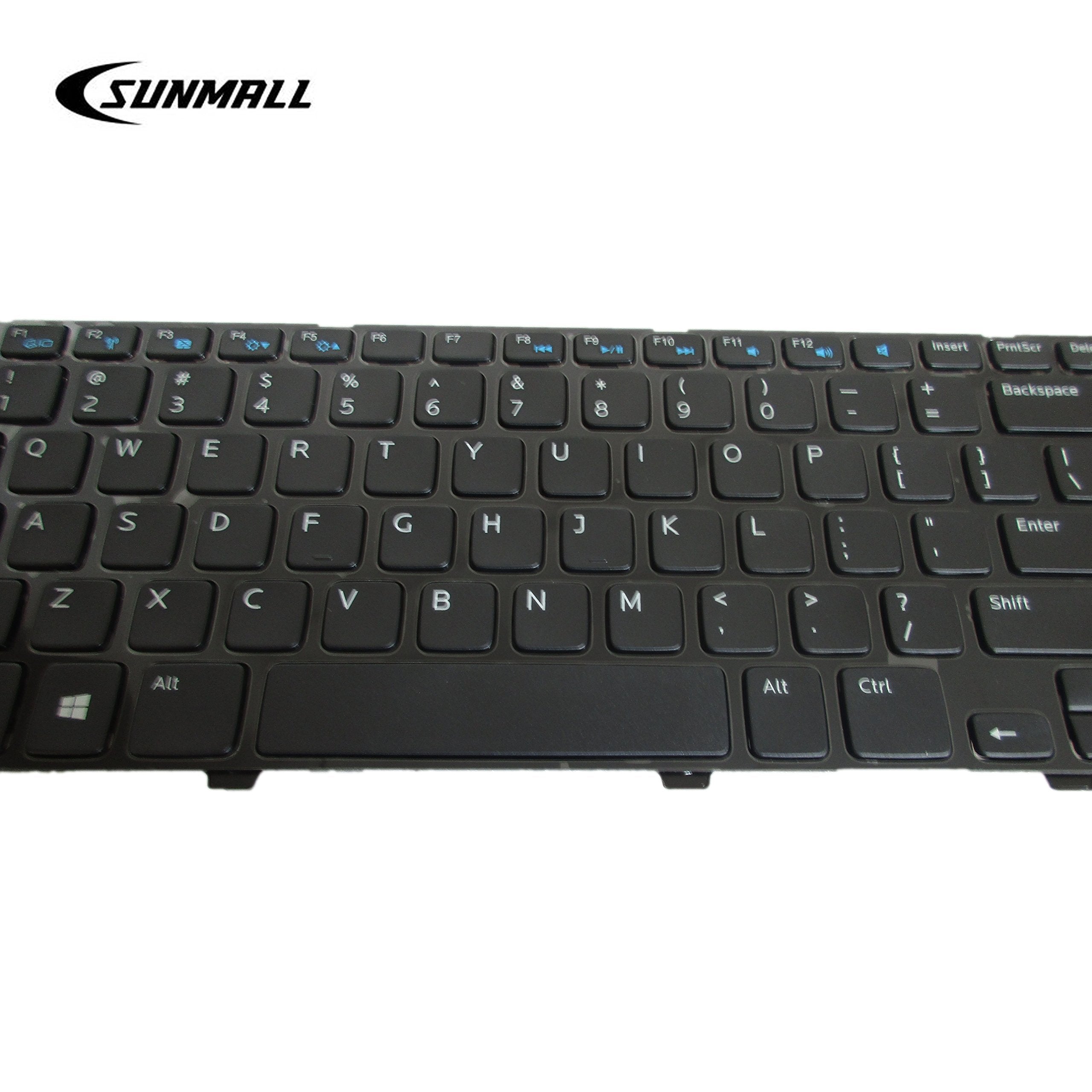 Sunmall Laptop Keyboard Replacement Without Backlit Compatible With Inspiron 15 3521 3537 15V 1316 15R 3521 3537 5521 5528 5537