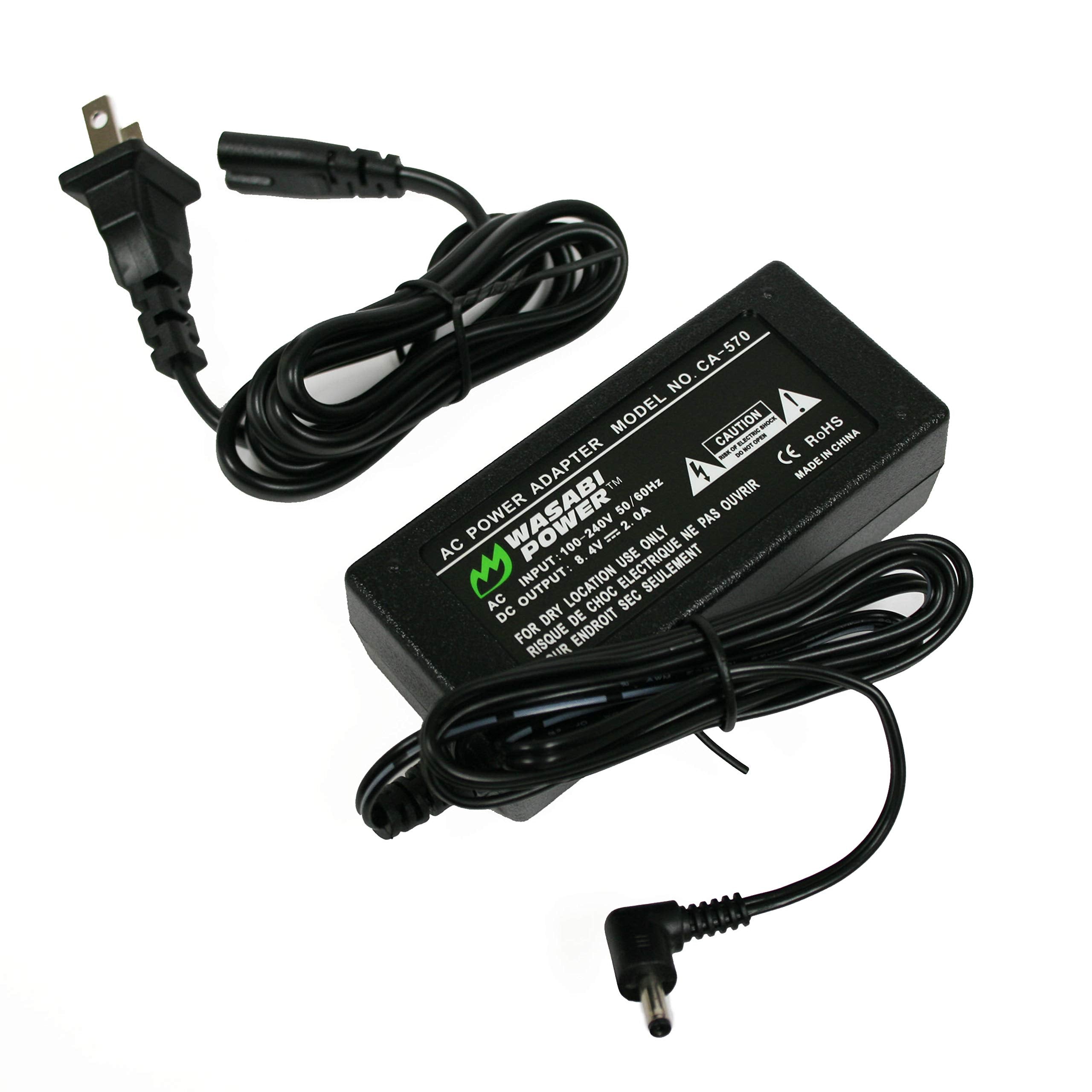 Wasabi Power Ac Adapter For Canon Ca 570 Replacement Ac Adapter For Canon Fs300, Hf10, Hf11, Hf20, Hf100, Hf200, Hf M31, Hf S10,